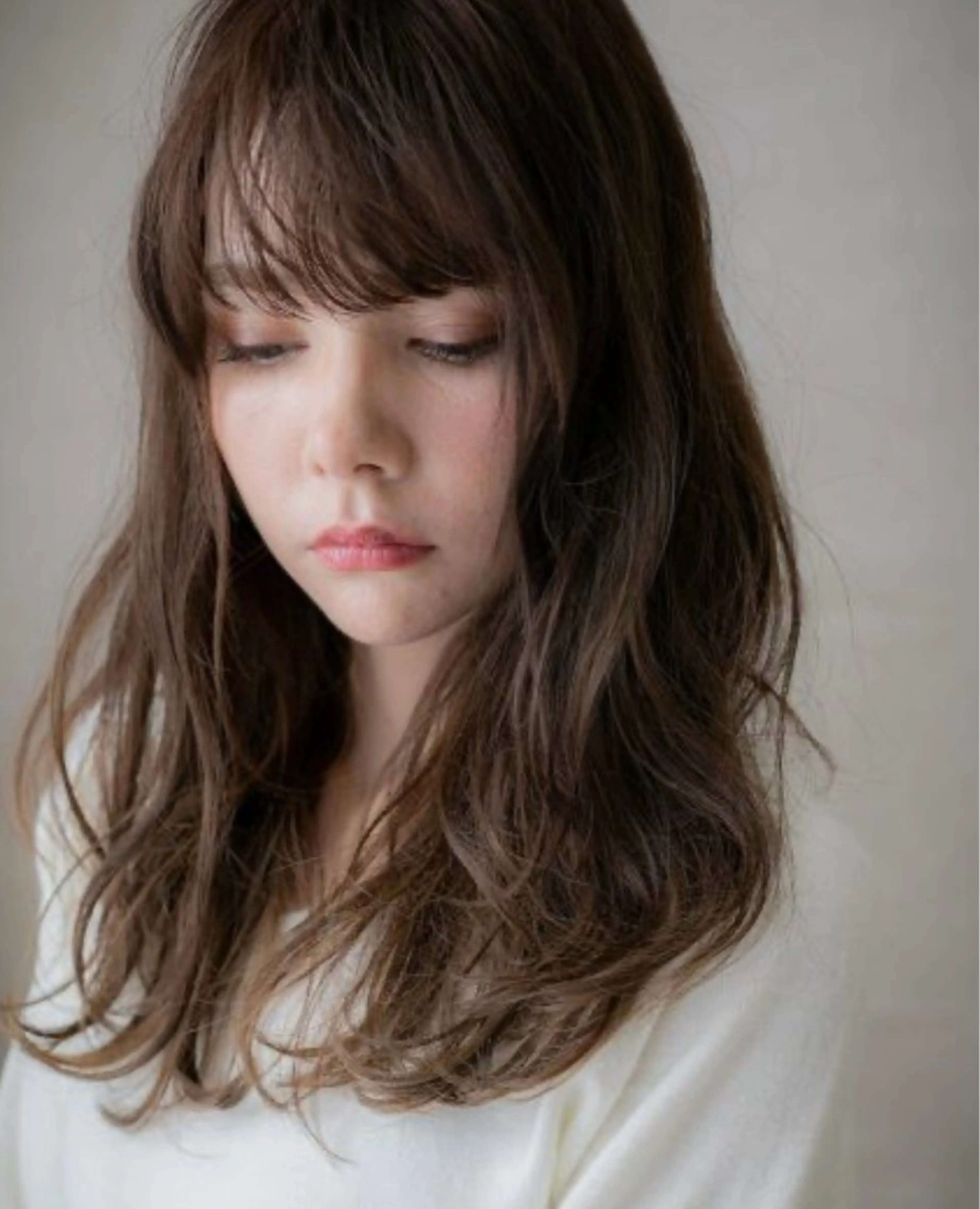 ロング パーマ カット パーマ 艶髪カラー🤍ྀི 強矢　美紗希🩷ྀིのヘアスタイル