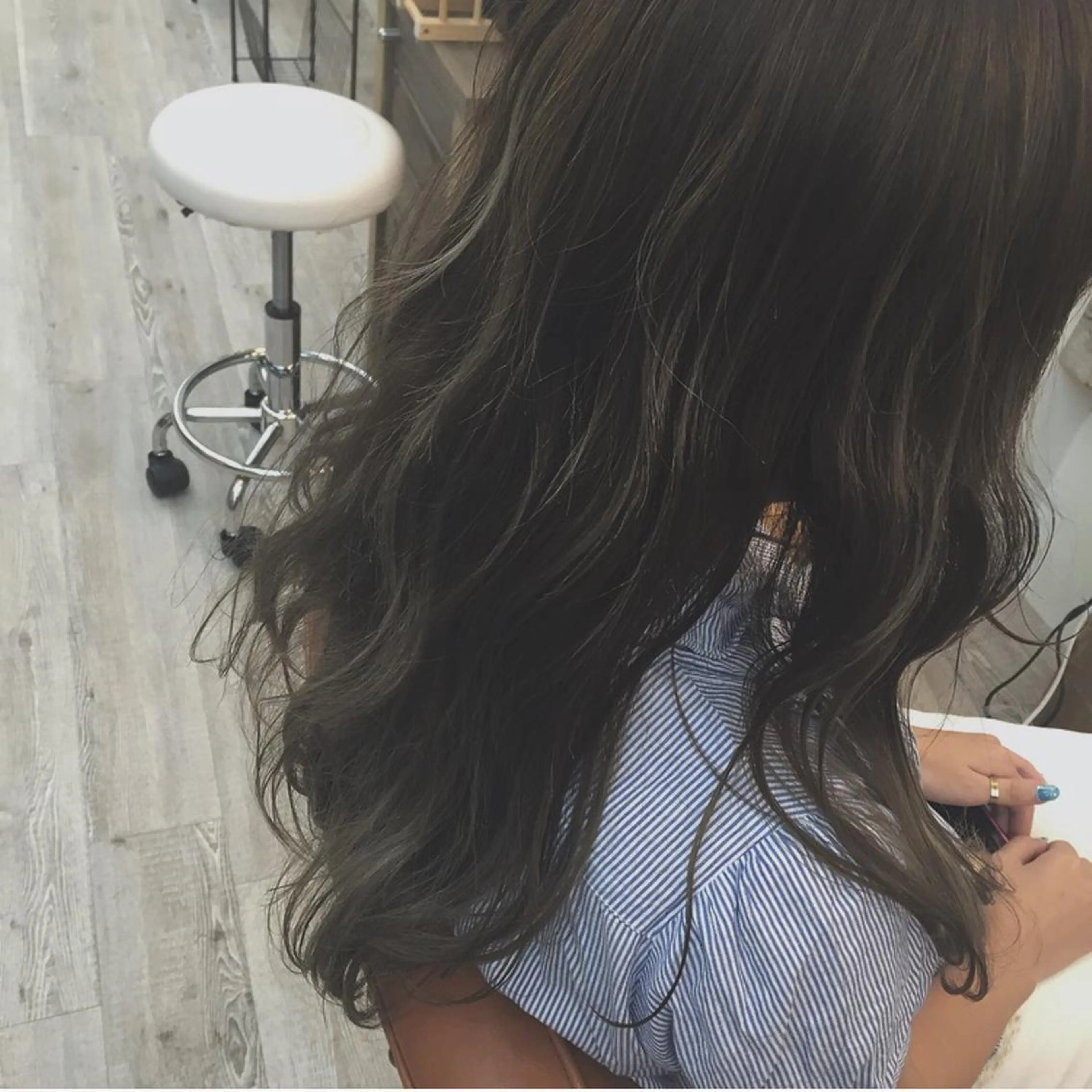 ロング カラー 前髪顔周り✂️店長 ❤️アマミヤ❤️のヘアスタイル