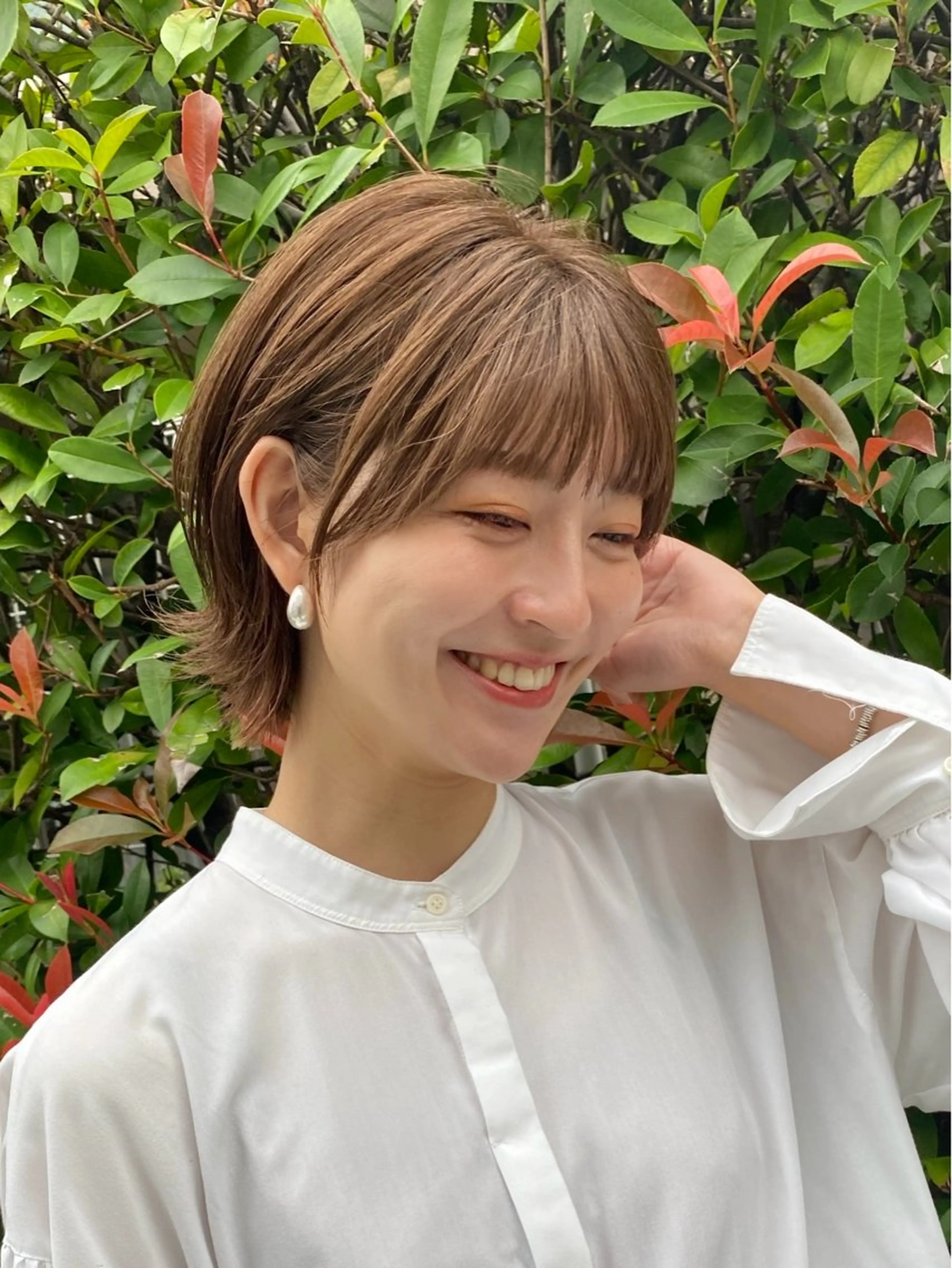 ショート カラー カット ヘアカラー トリートメント ✂︎cadre✂︎ 🪶かまだれいし🪶のヘアスタイル