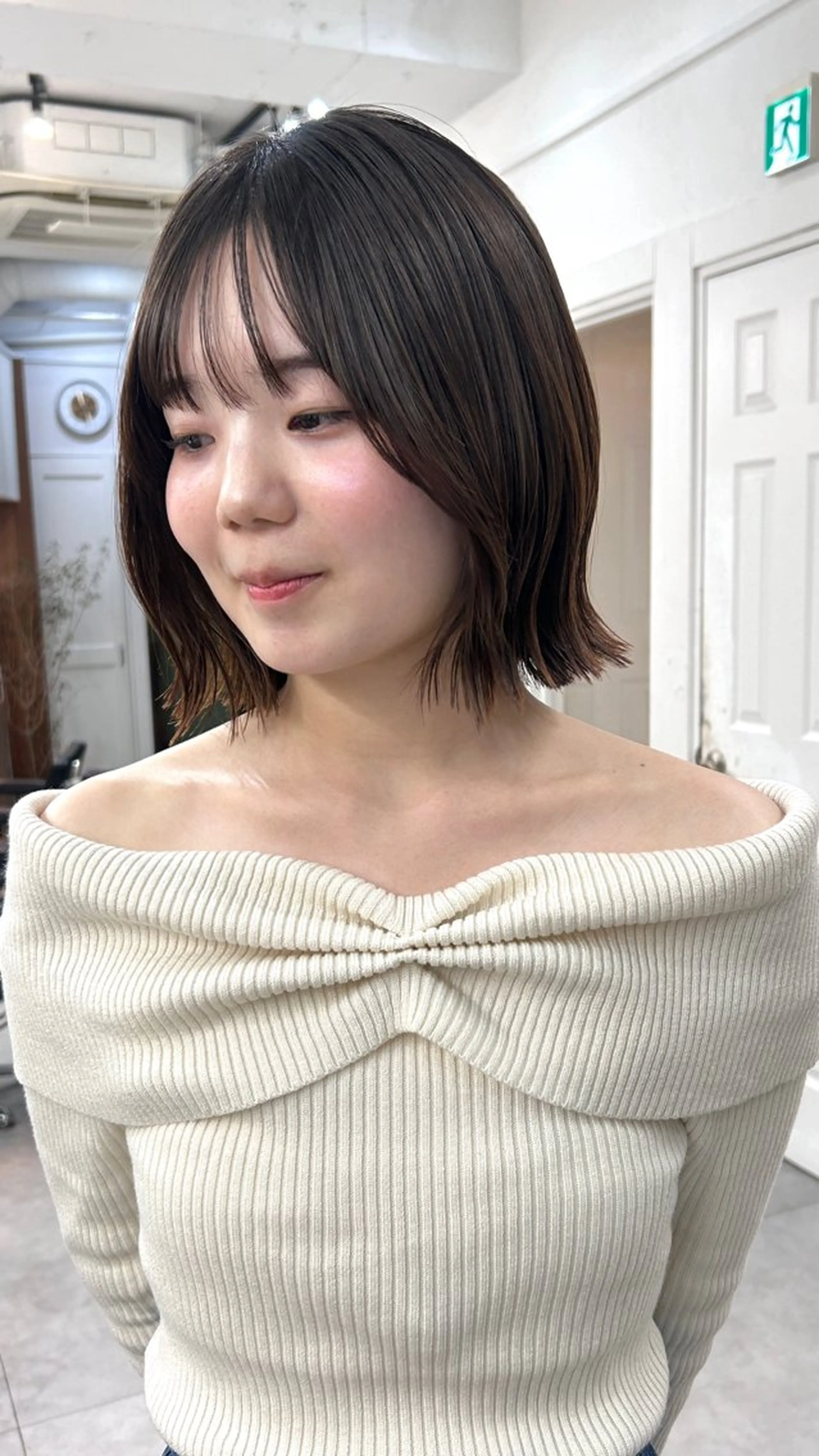 ミディアム カラー カット ヘアカラー レイヤーボブ/ 艶カラー/サナ🌼のヘアスタイル