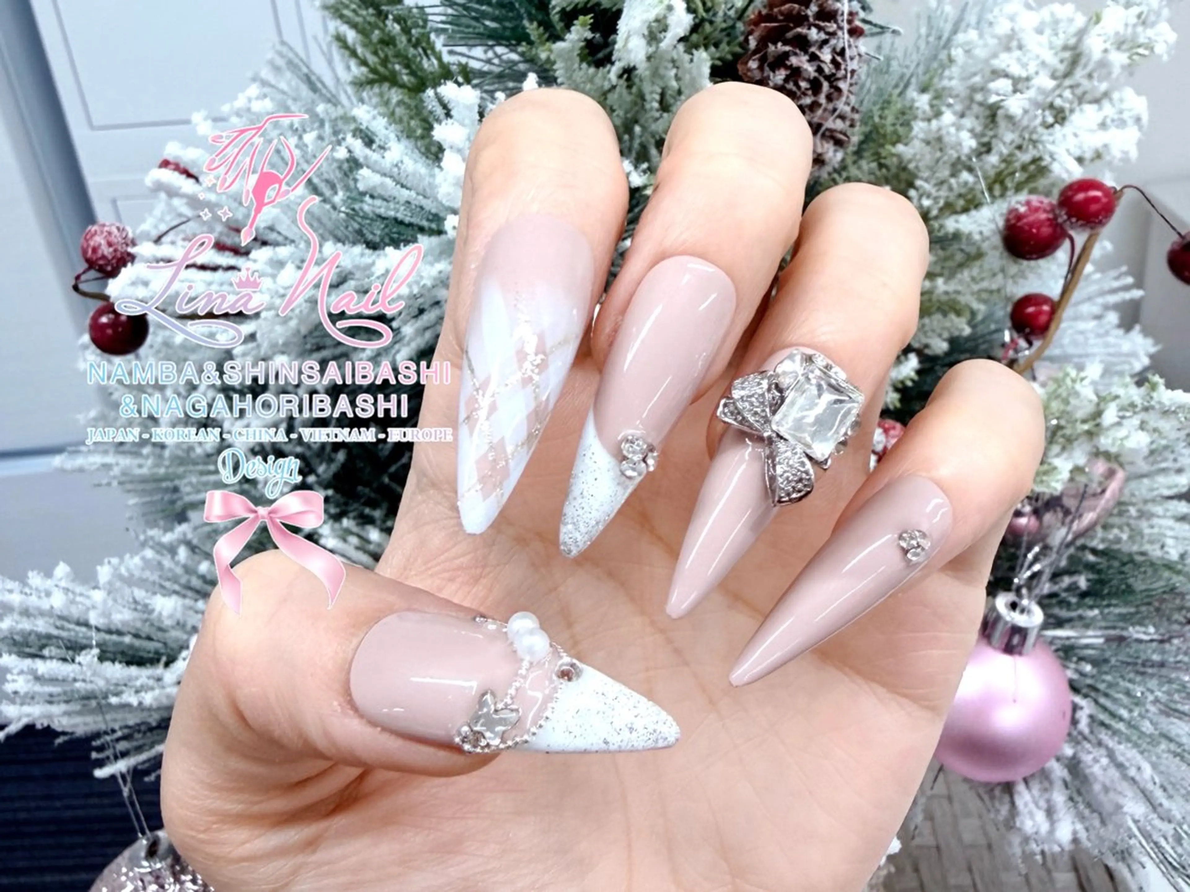 ネイル チークネイル 桜ネイル フラッシュネイル フットネイル ジェルネイル リナネイル 長堀橋店／東心斎橋店のネイルデザイン