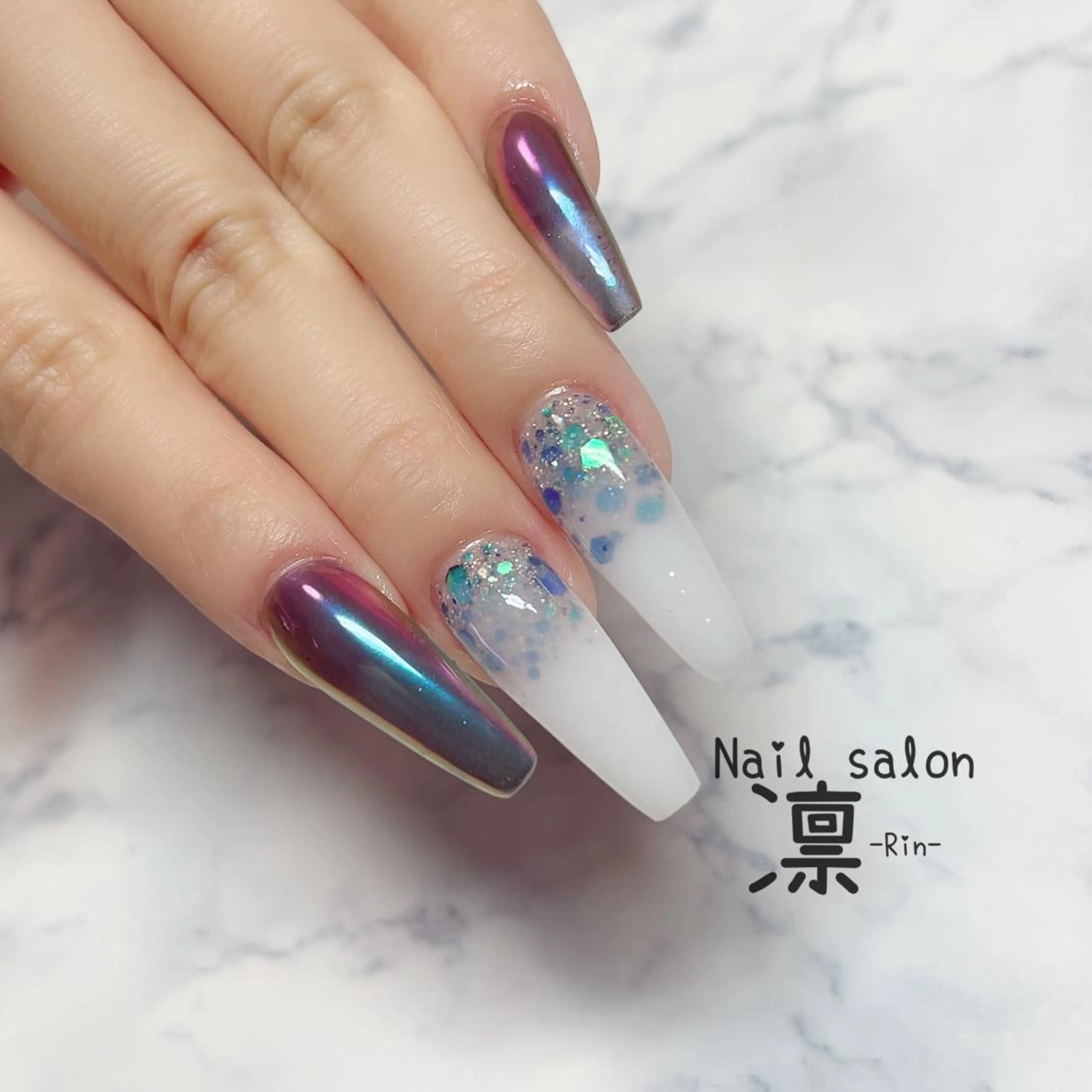 ネイル スカルプネイル private salon凛のネイルデザイン