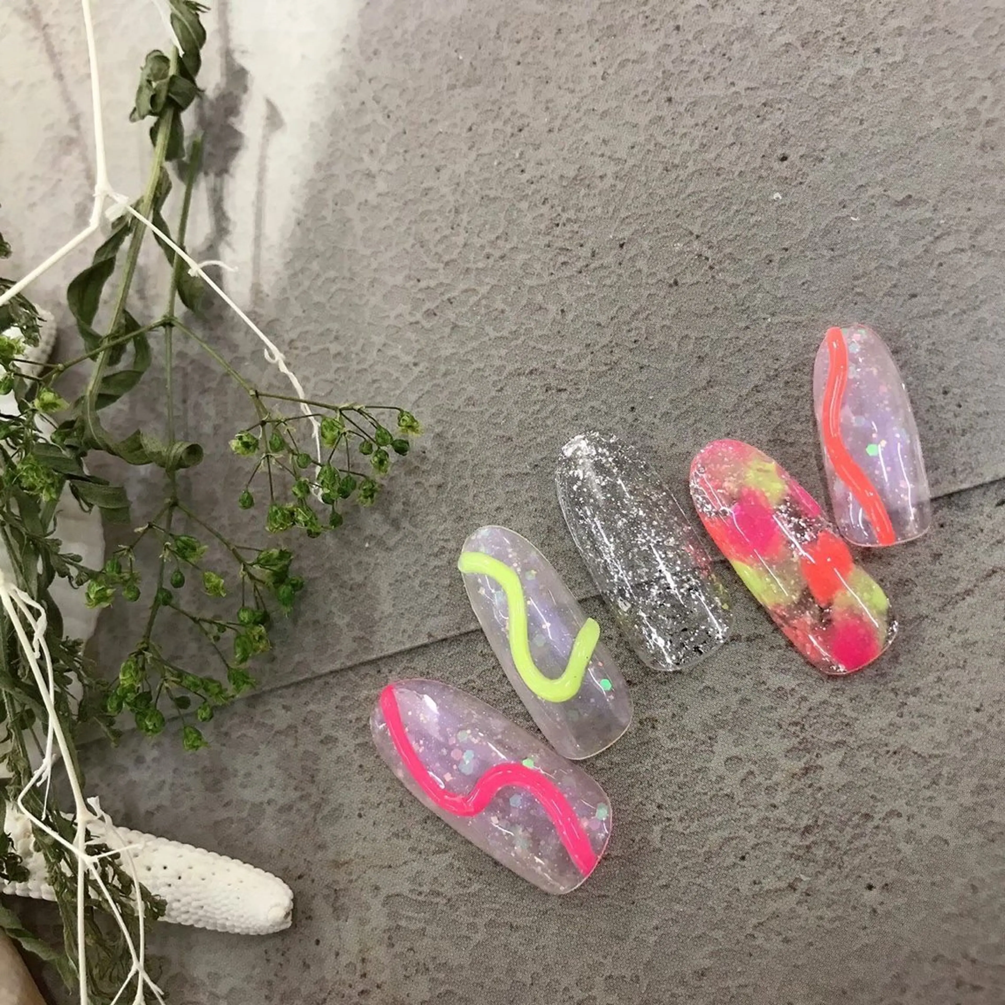 ネイル アートネイル ネイルチップ ⭐︎休業中の練習⭐︎ JNA認定講師髙橋のネイルデザイン