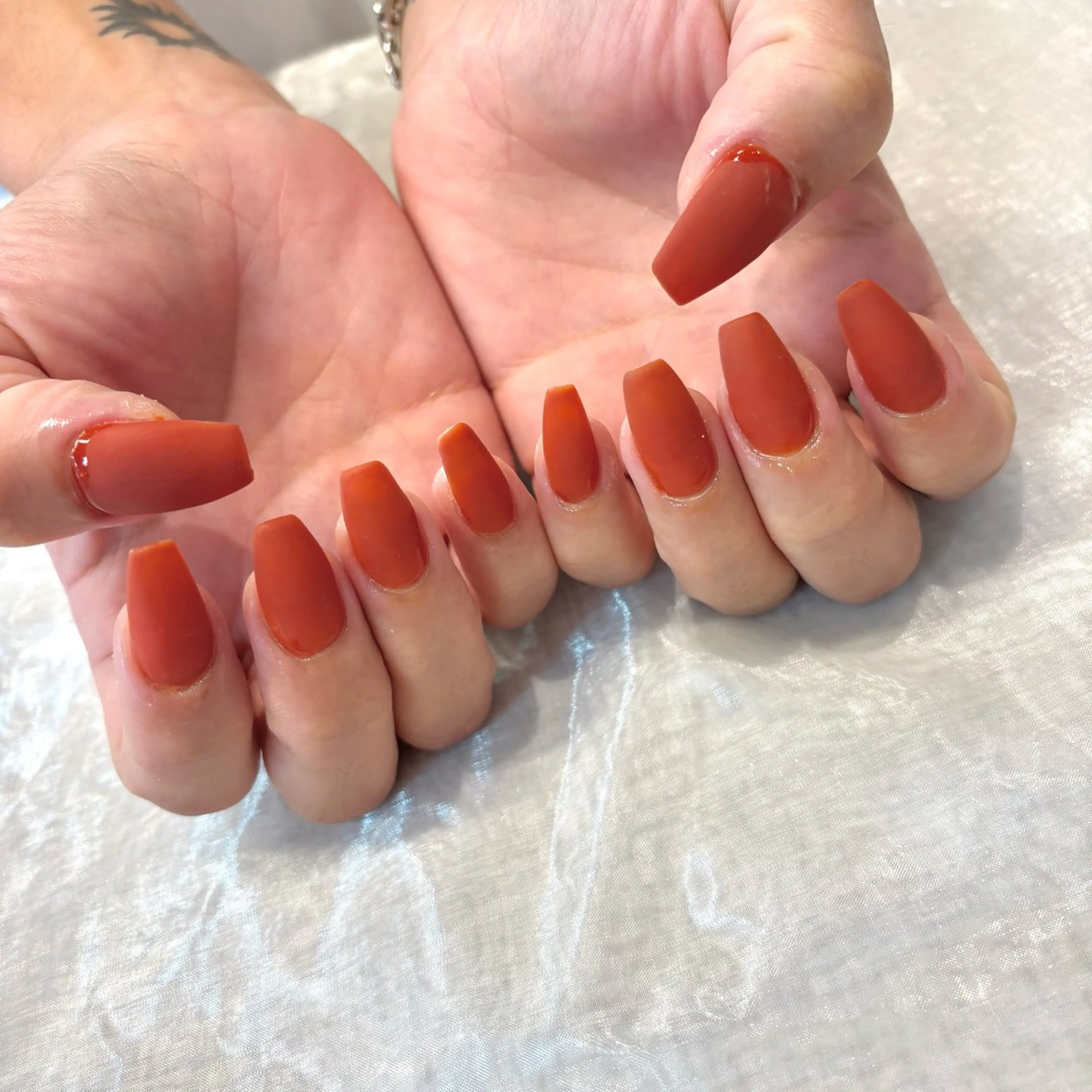 ネイル ロングネイル マットネイル ワンカラーネイル スカルプネイル ハンドネイル Chipie_ ayanoのネイルデザイン