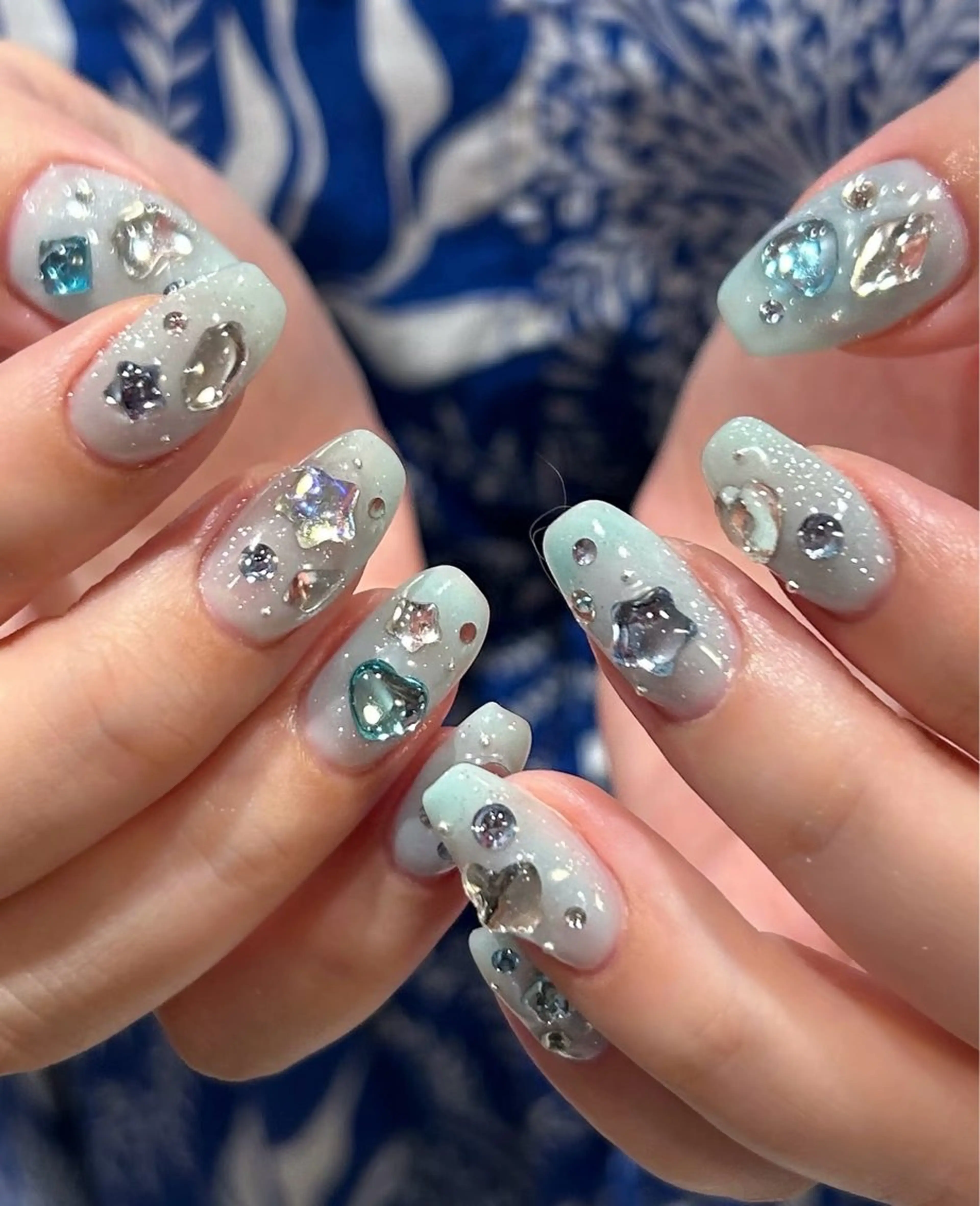 ネイル アートネイル オーロラネイル チークネイル 長さ出し フットネイル ハンドネイル Blossom nail【ブラソンネイル】所属・Blossom nail_Yuniのネイルデザイン