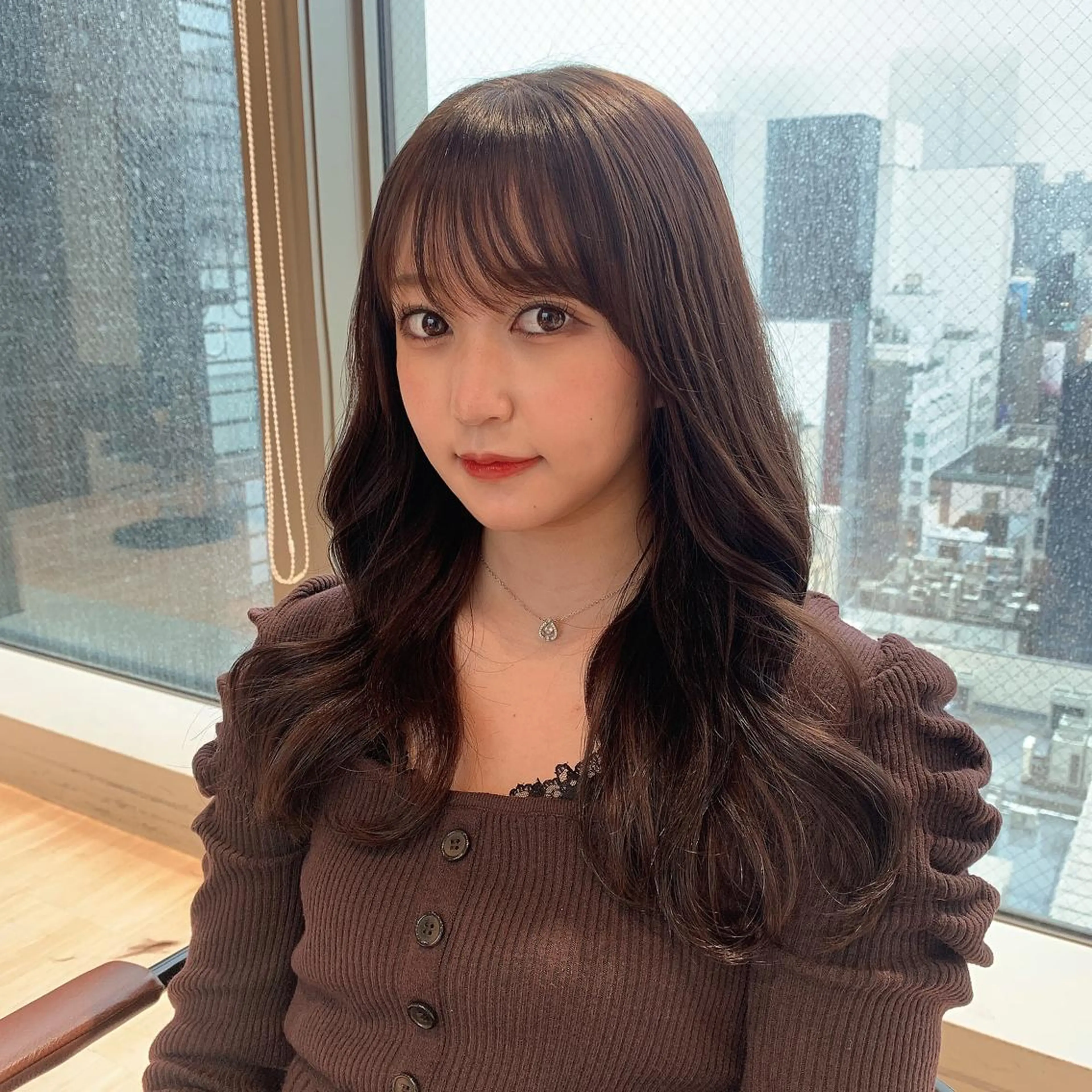 パーマ 韓国ヘア♡ 顔まわりカットayaのヘアスタイル