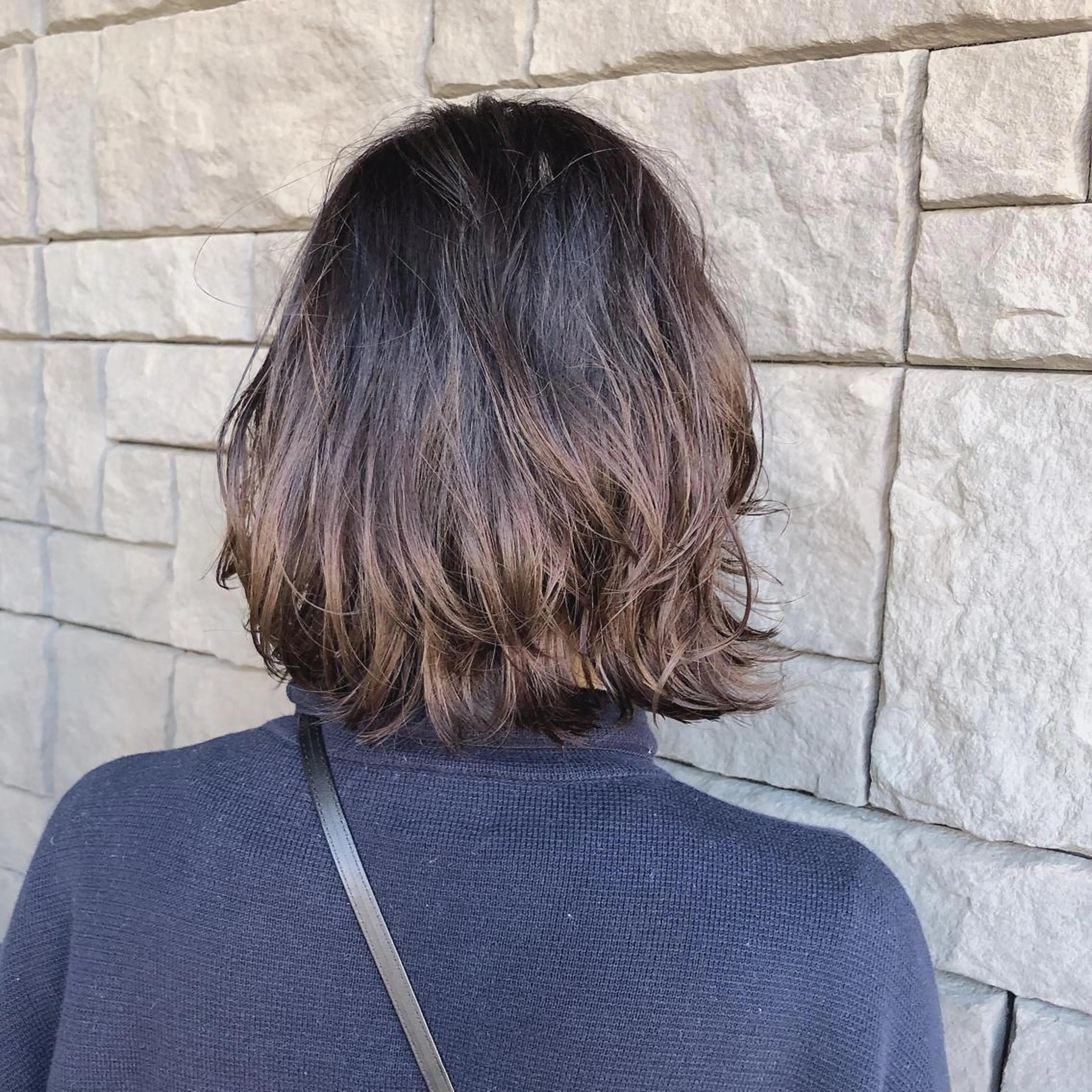 ミディアム カラー 店長/mao/ 前髪/顔周りカットのヘアスタイル