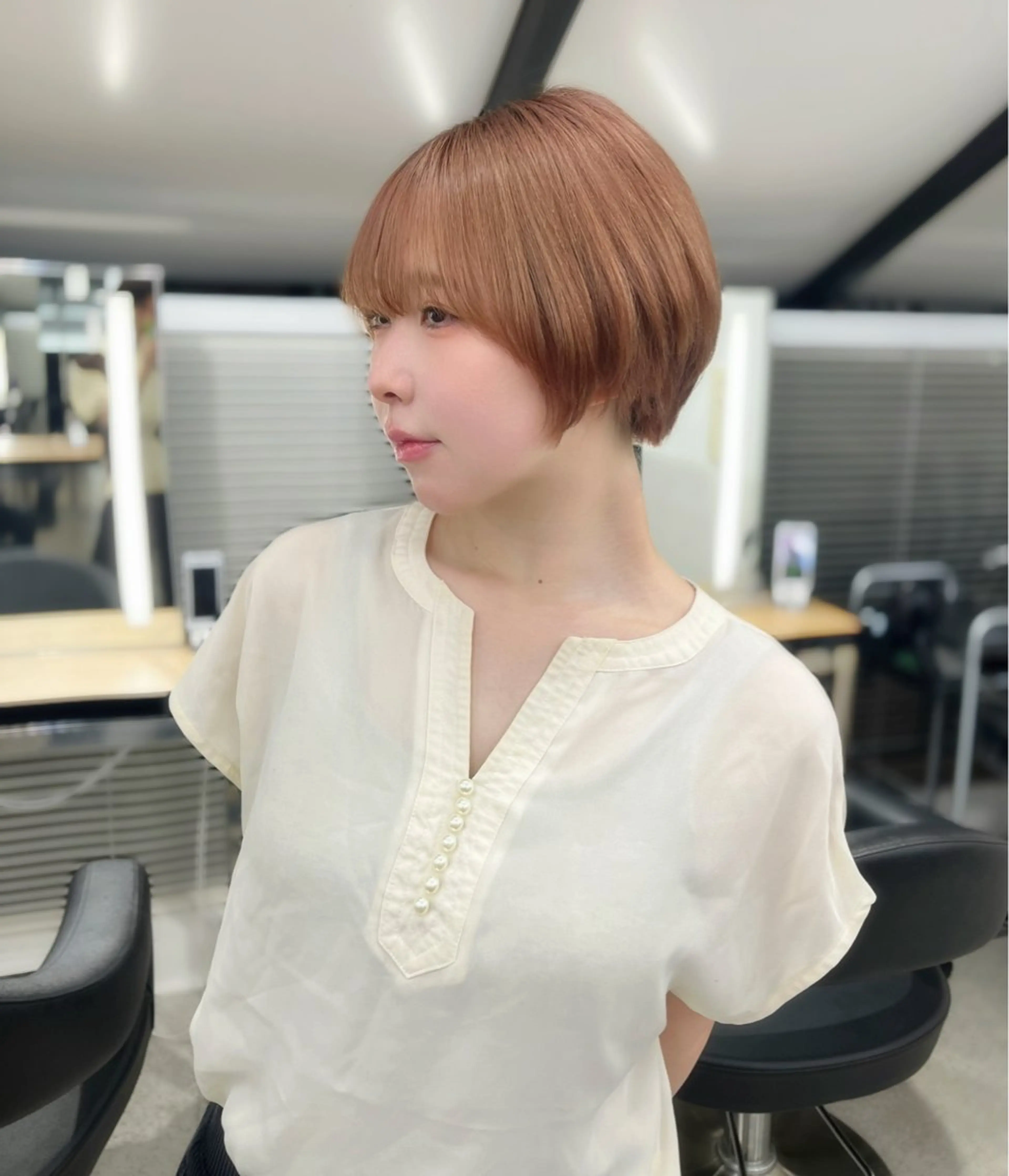 ショート モテヘア/グレージュ /ボブ/前原汐🎐のヘアスタイル