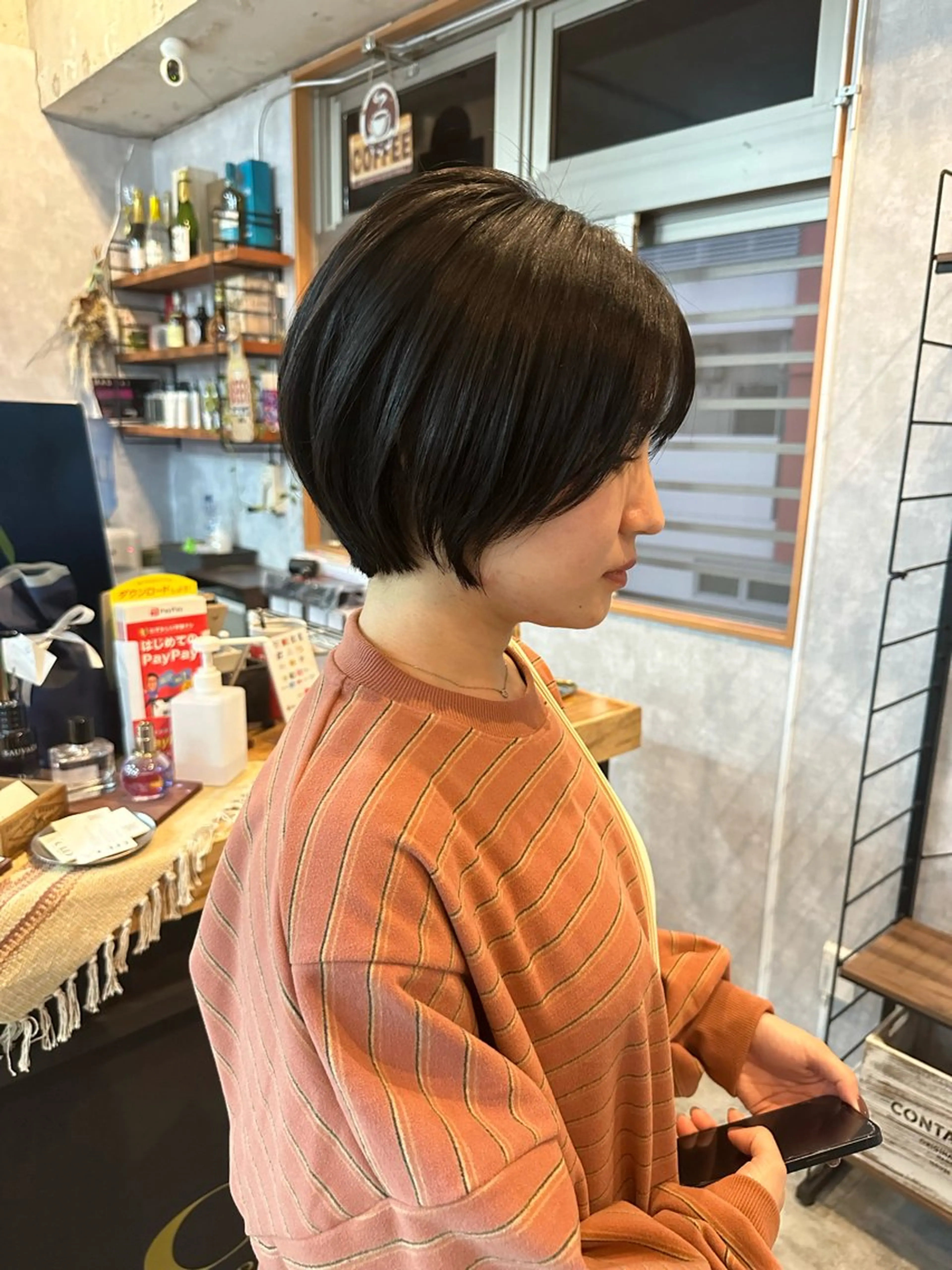 ショート 切りっぱなしボブ ショートボブ ハンサムショート 丸みショート ボブ カット ヘアカラー トリートメント C’LD hair  produce /シールドヘア所属・モテ髪/ボブ/ショー ト/アダチフウトのヘアスタイル