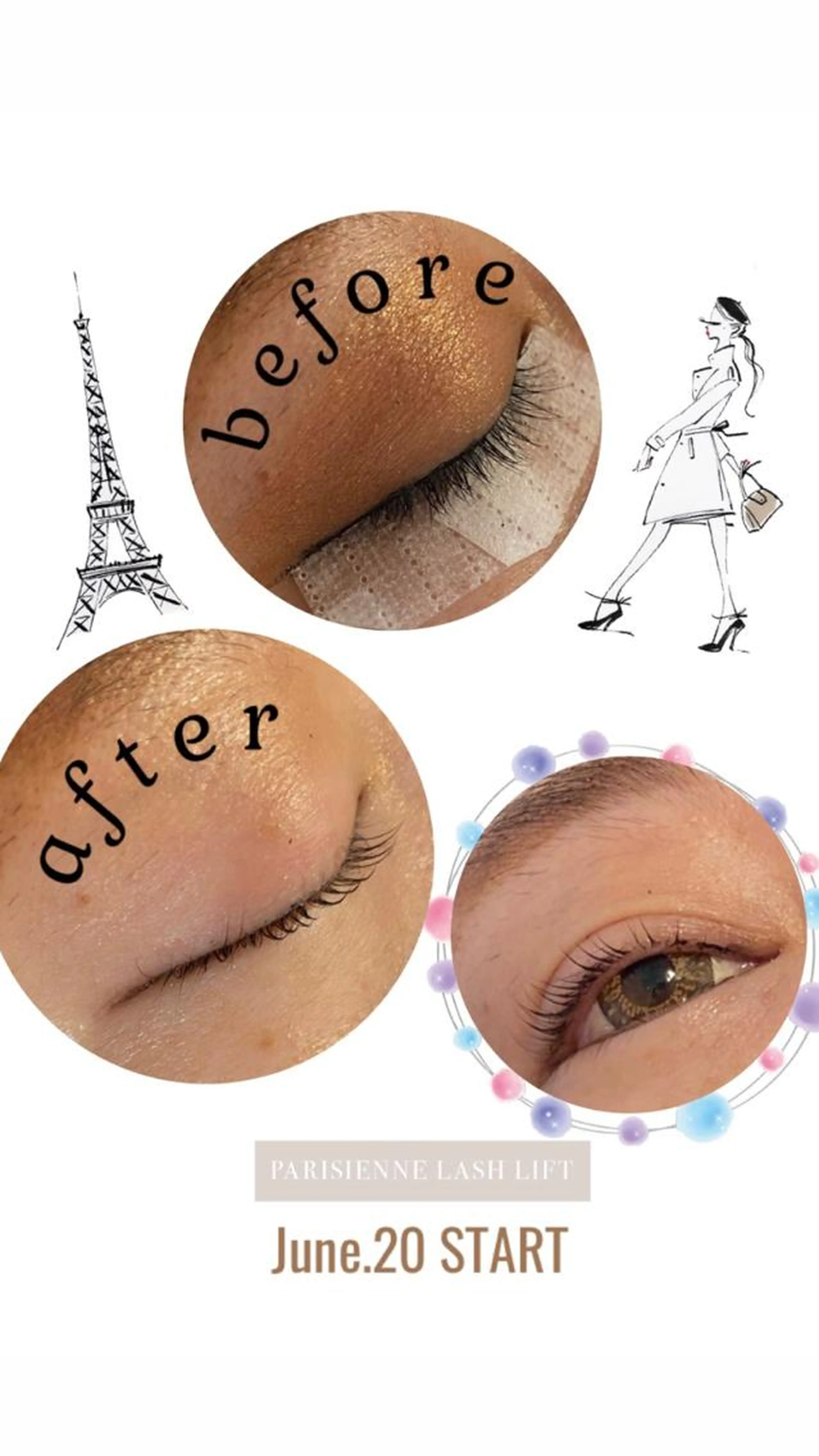 パリジェンヌラッシュリフトの写真