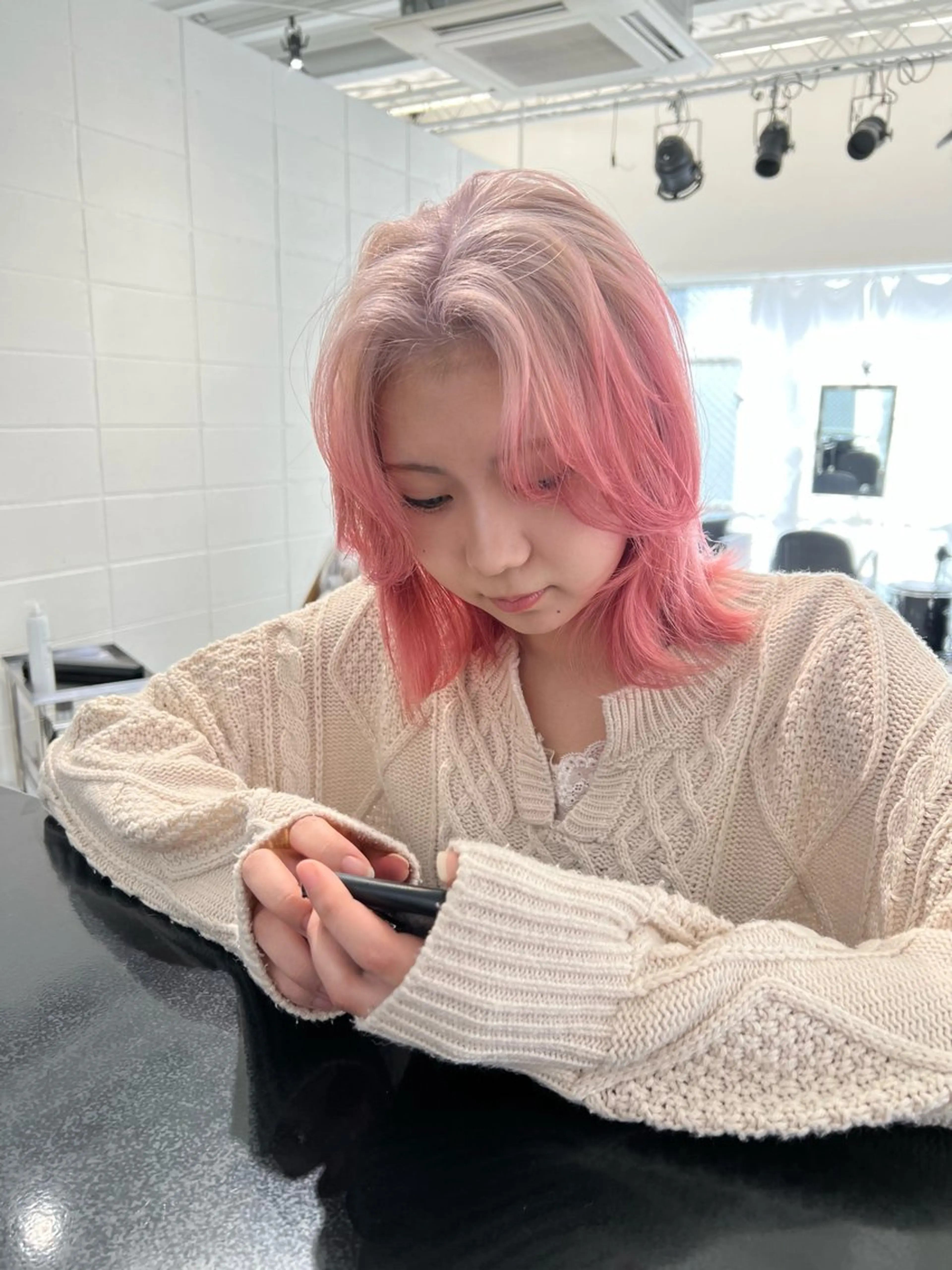 ミディアム カラー カット ヘアカラー トリートメント HARU//原宿🤍 リピート率NO.1のヘアスタイル