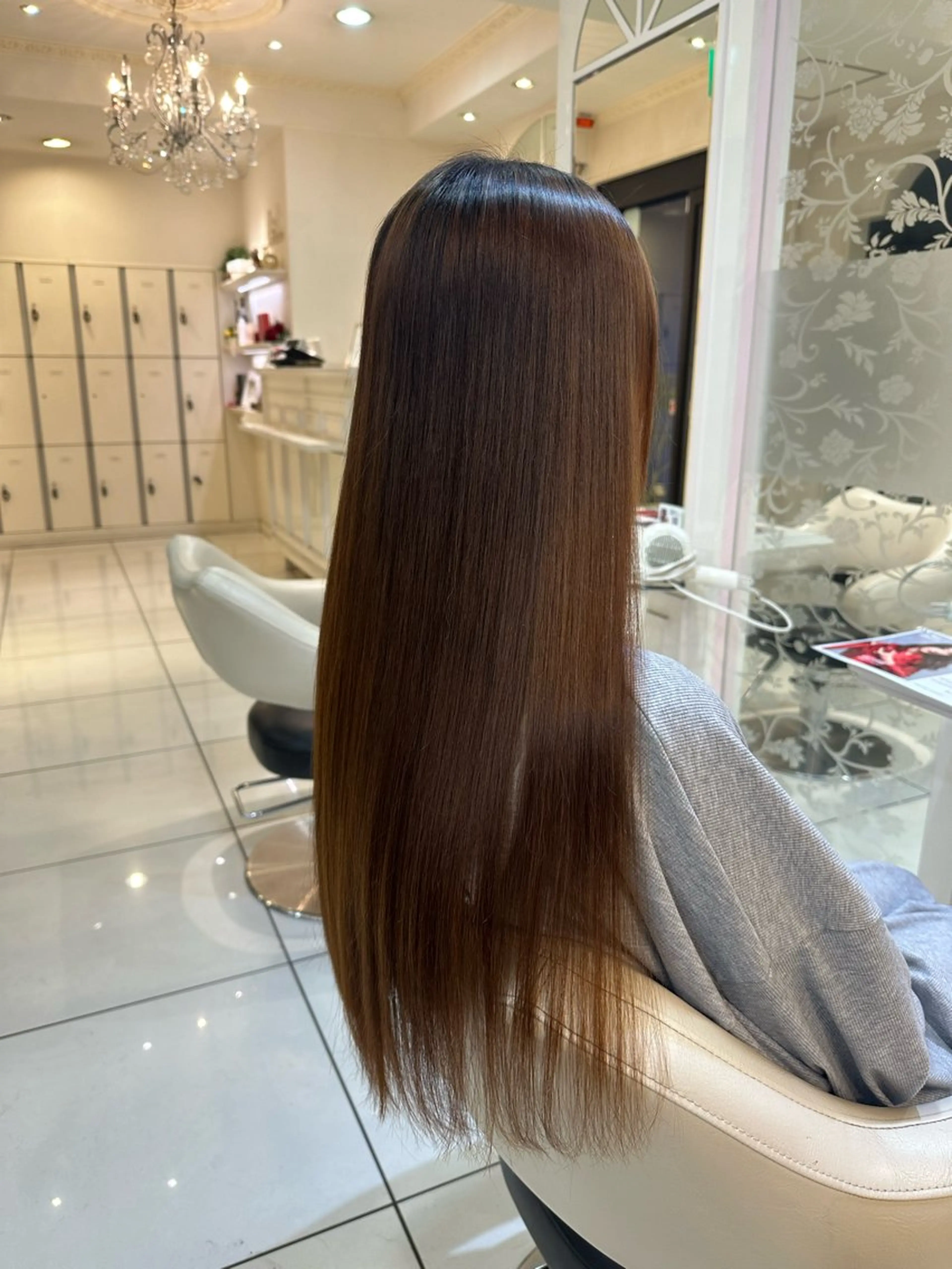 ロング パーマ 縮毛矯正 縮毛矯正 髪質改善🥂✨ Mioのヘアスタイル