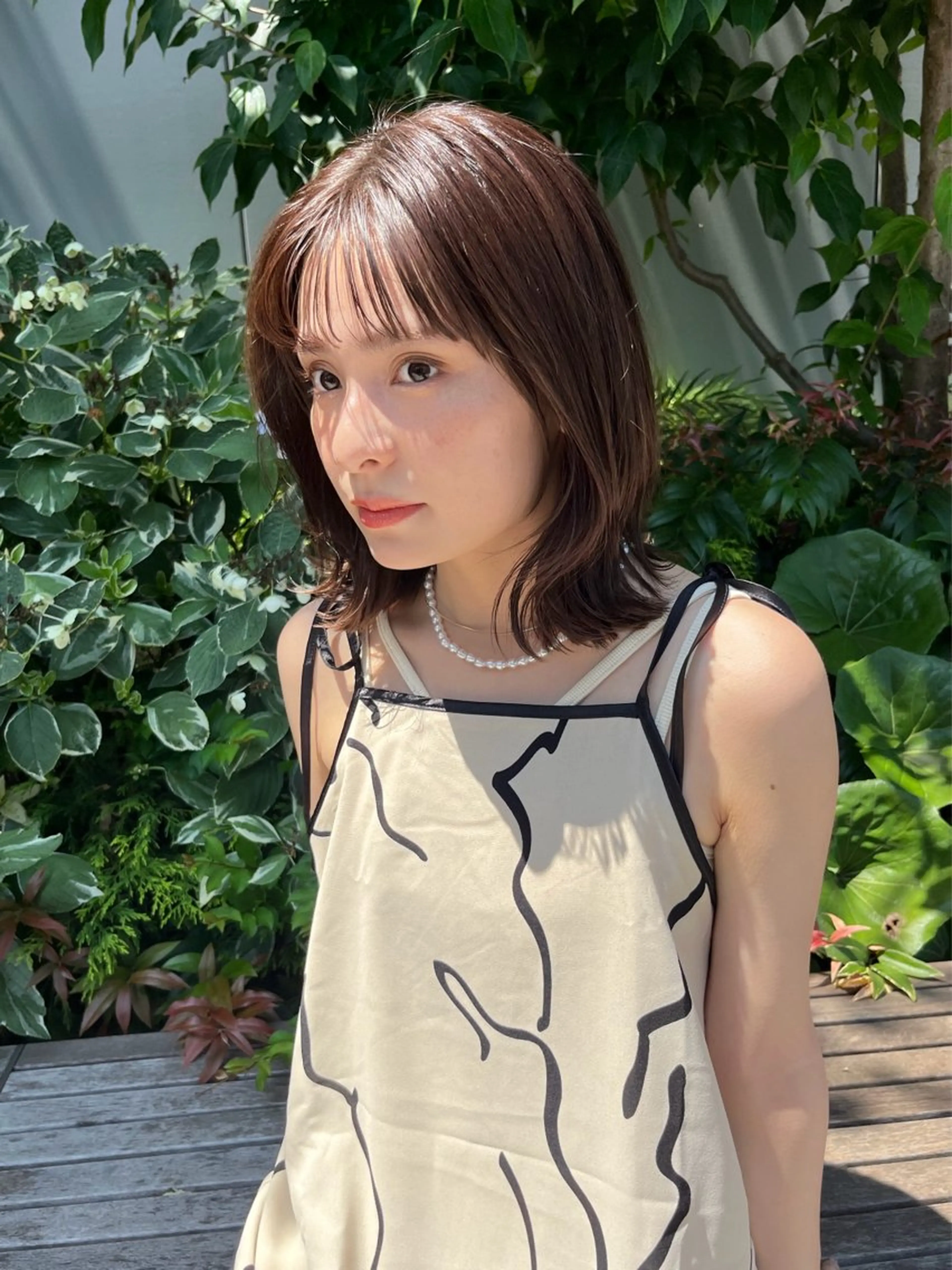 ミディアム 🫧オリーブカラー/ 酸性縮毛矯正銀座🫧のヘアスタイル