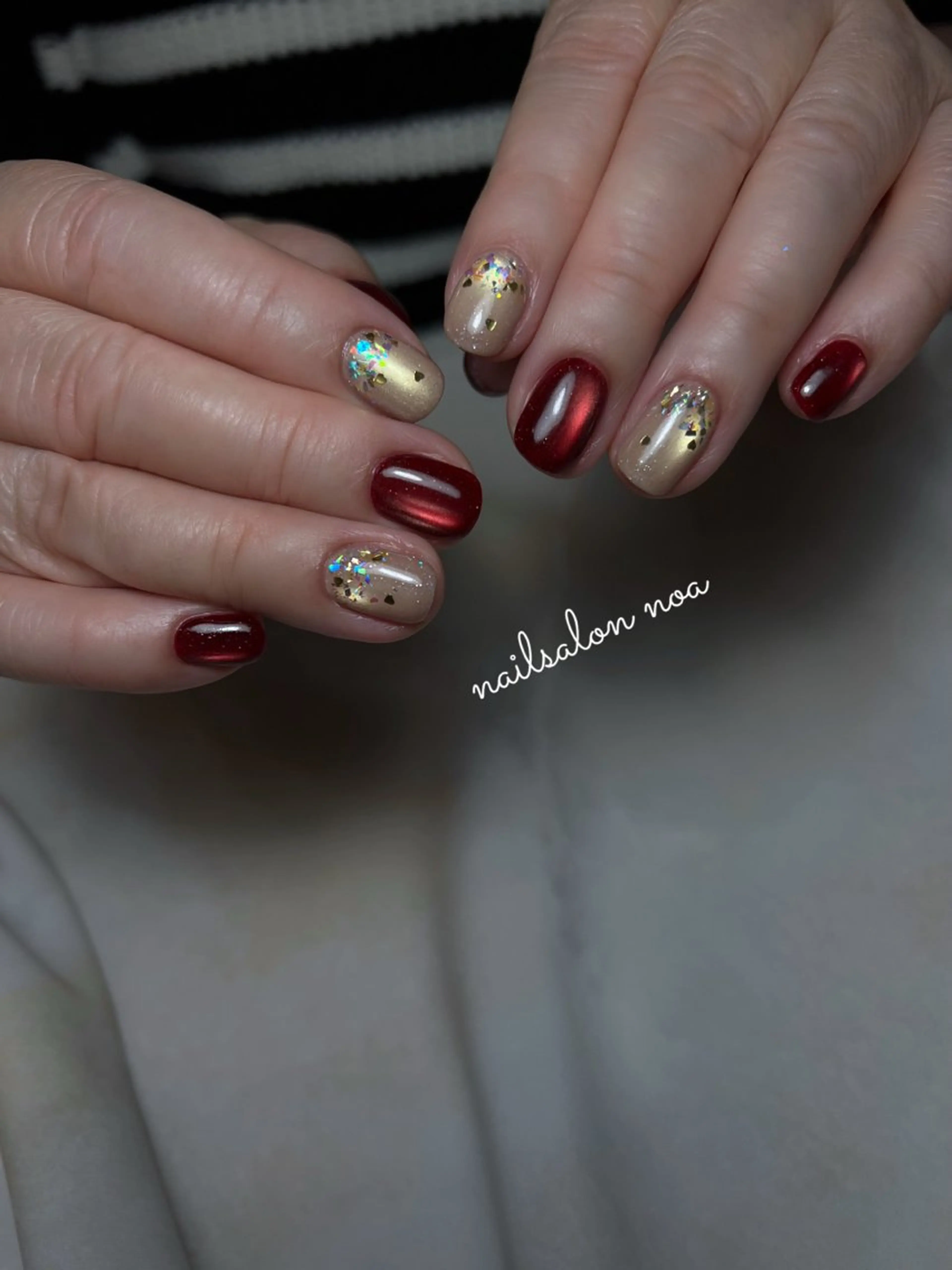 ネイル カジュアル ジェルネイル ニュアンスネイル パラジェル ショートネイル ハンドネイル nailsalon noa所属・ショートネイル専門店 sakiのネイルデザイン