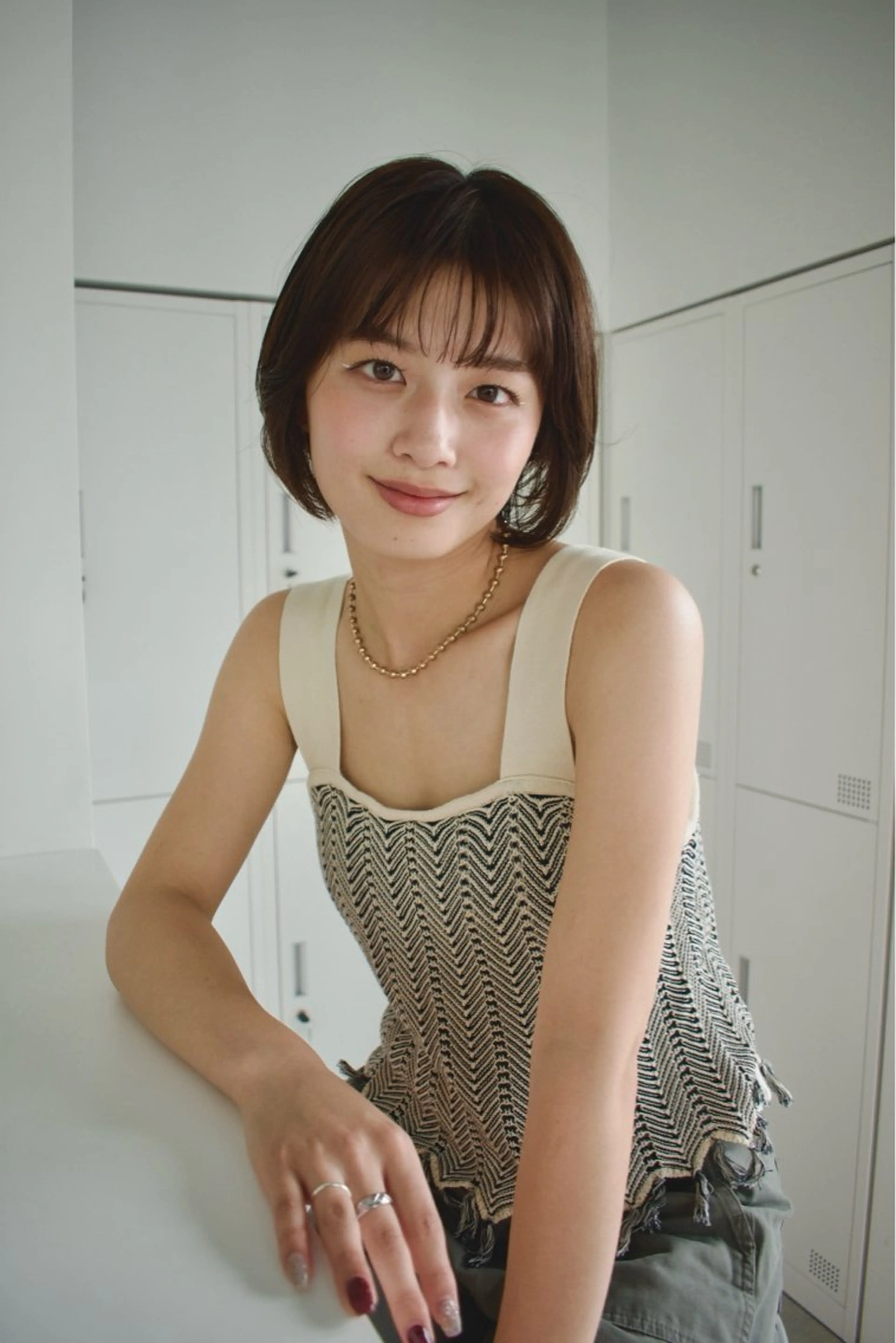 ミディアム 山中 束真のヘアスタイル