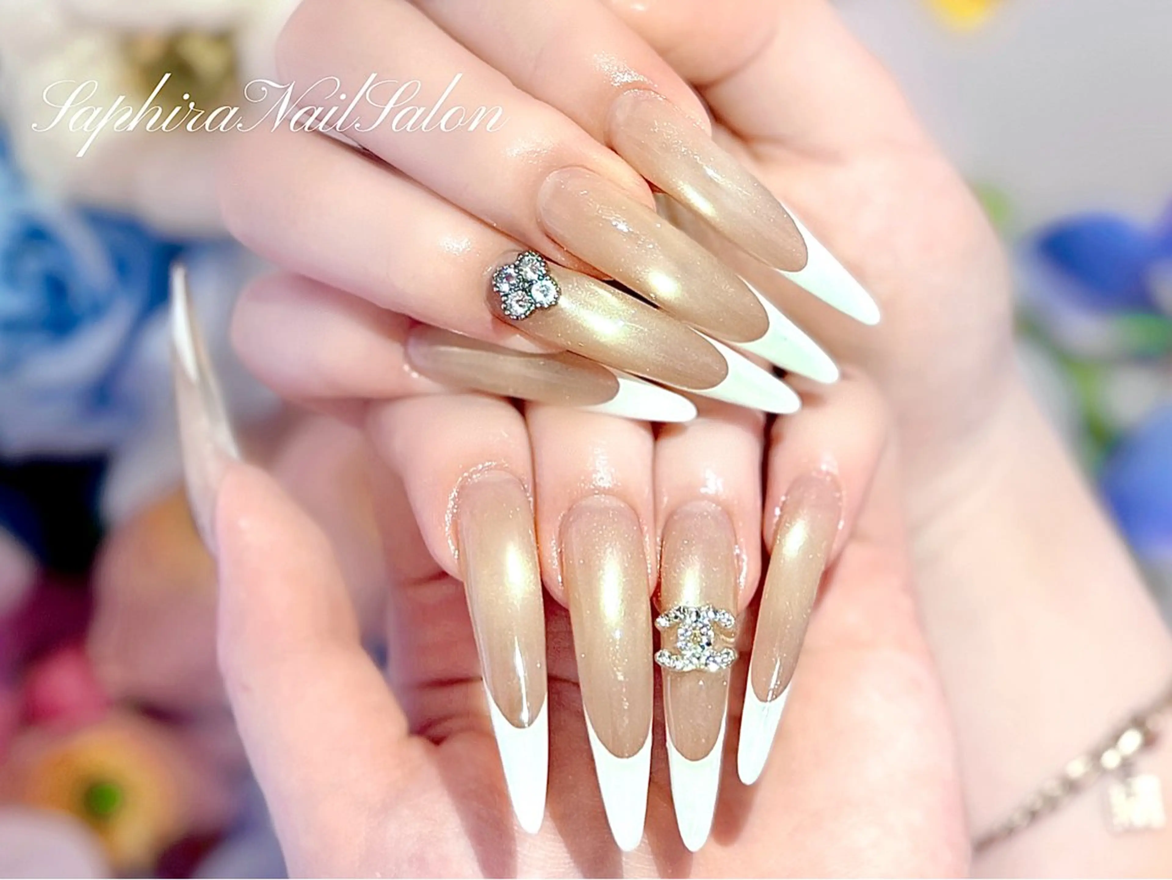 カラー ハンドネイル Saphiraネイル サロン錦糸町のネイルデザイン