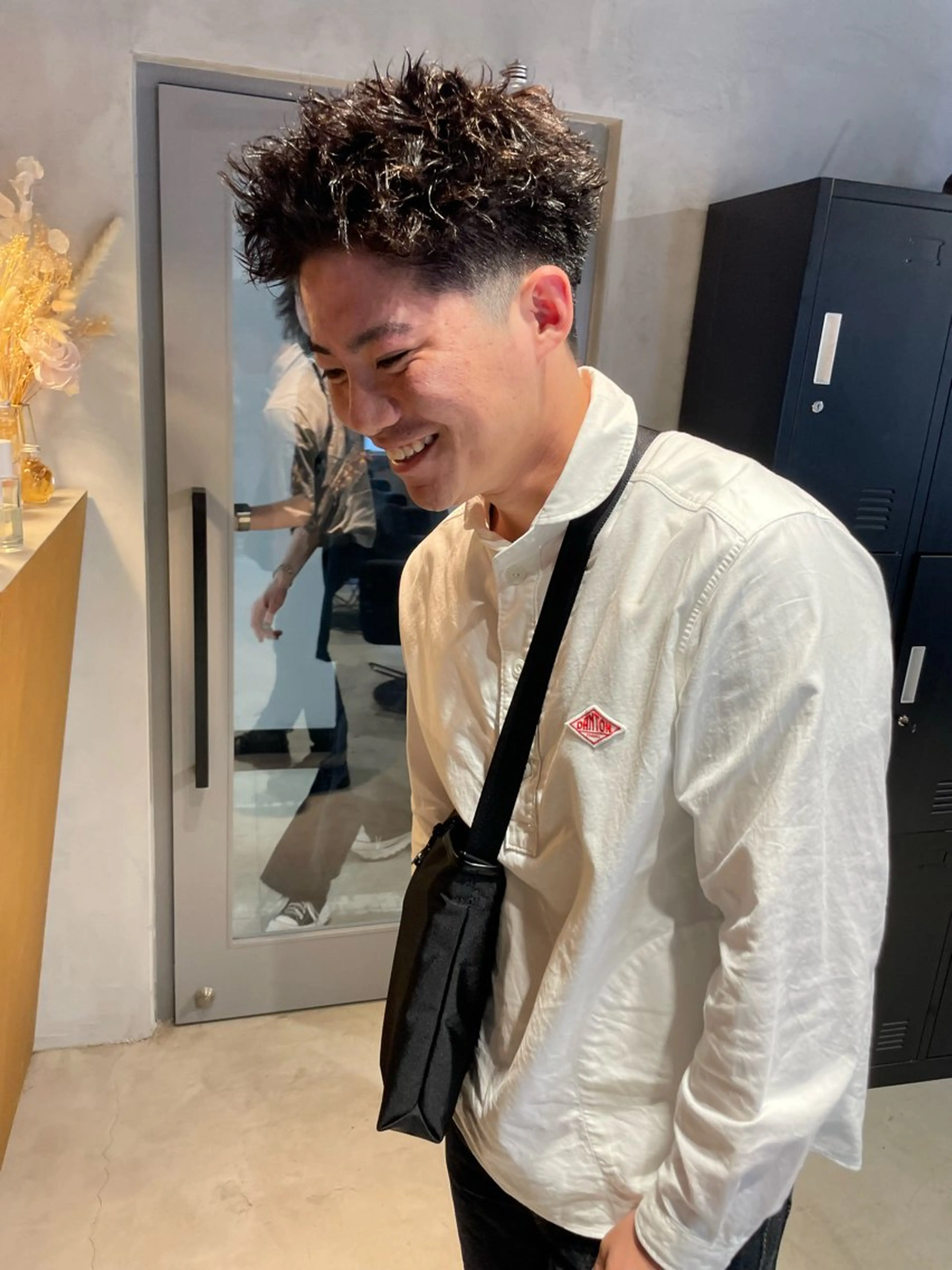 ショート カラー パーマ ヘアアレンジ メンズ カット パーマ メンズ特化 しゅうへいのヘアスタイル