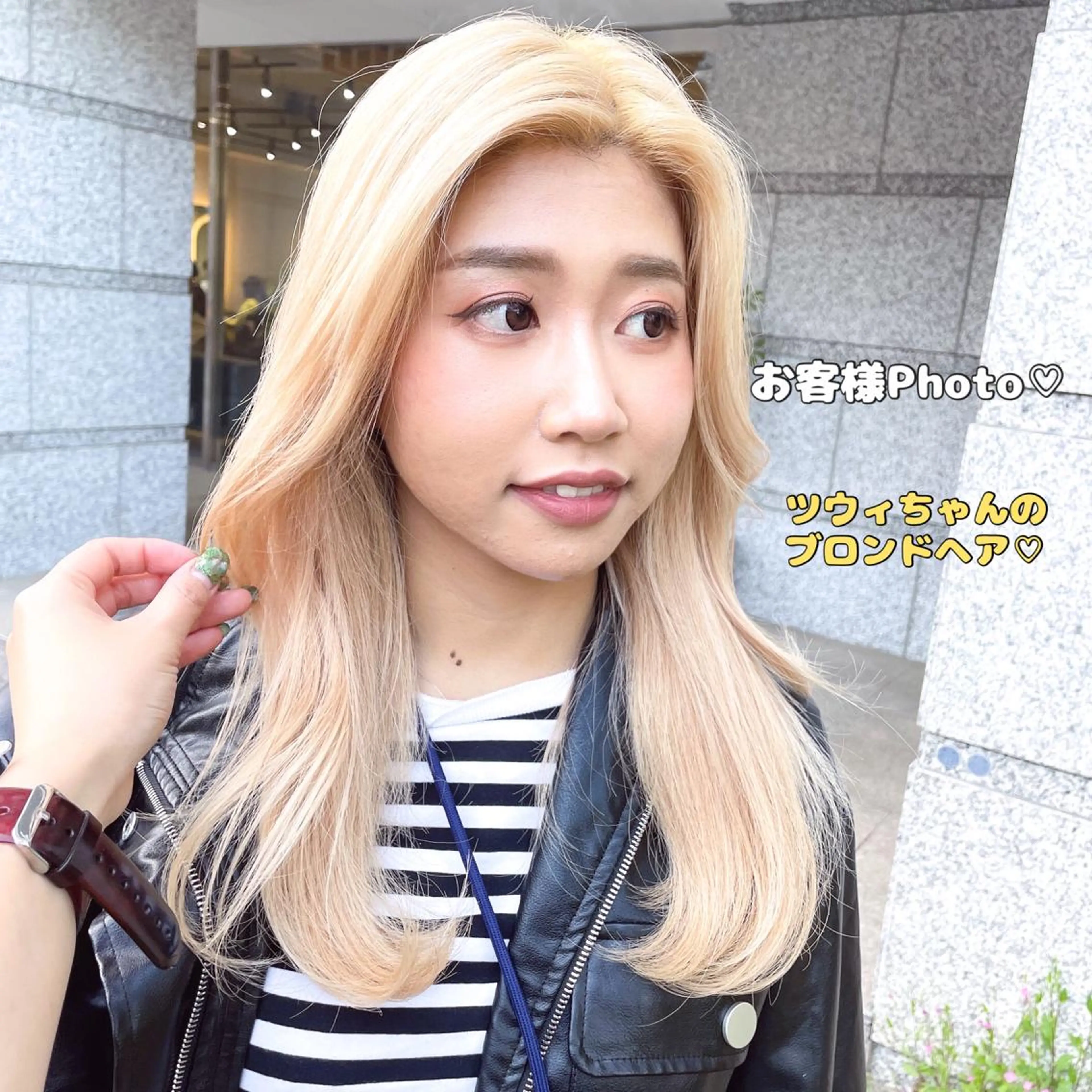 ミディアム カラー ボブヘアカット Rikapi❤️のヘアスタイル