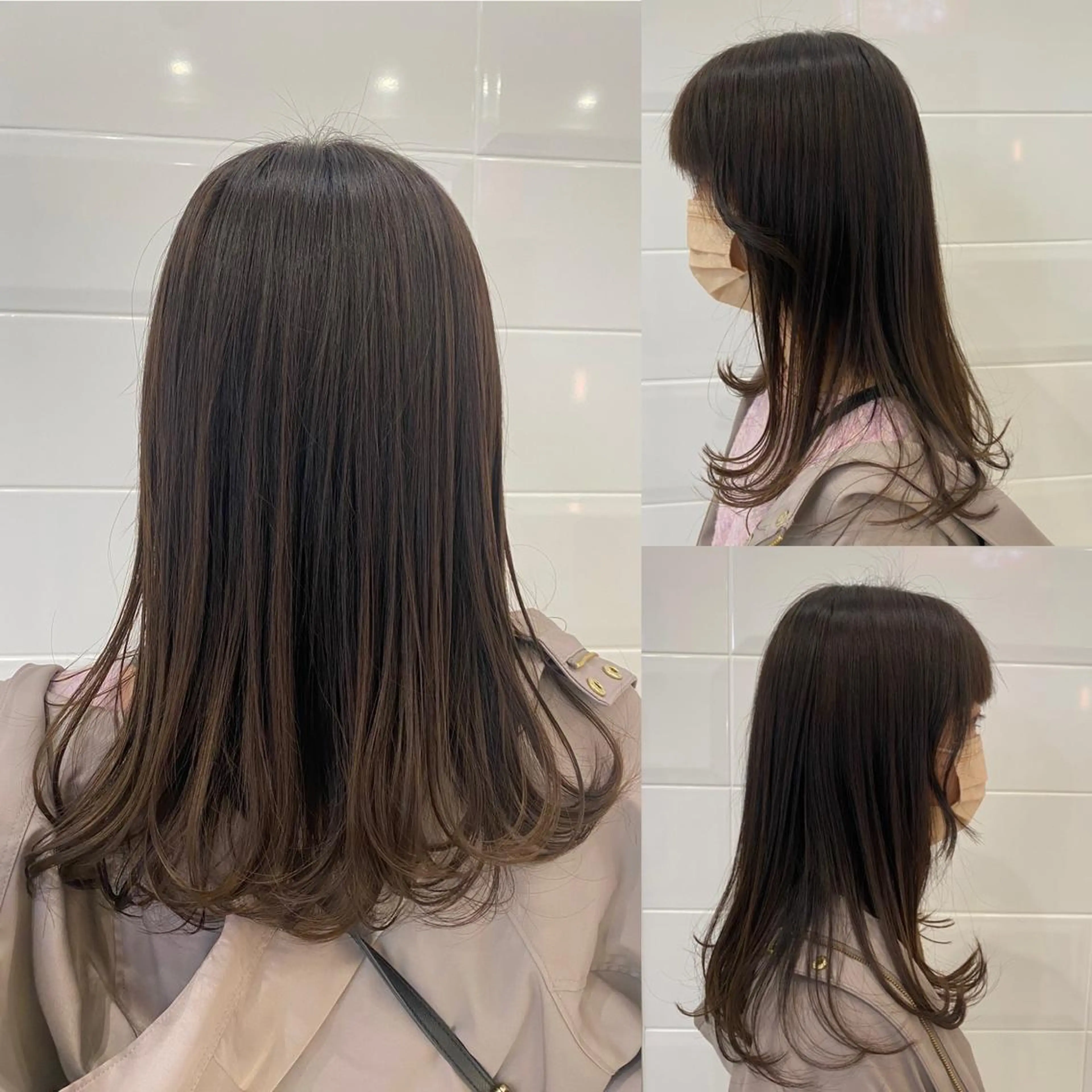 ロング ヘアカラー トリートメント 竹内 美貴のヘアスタイル