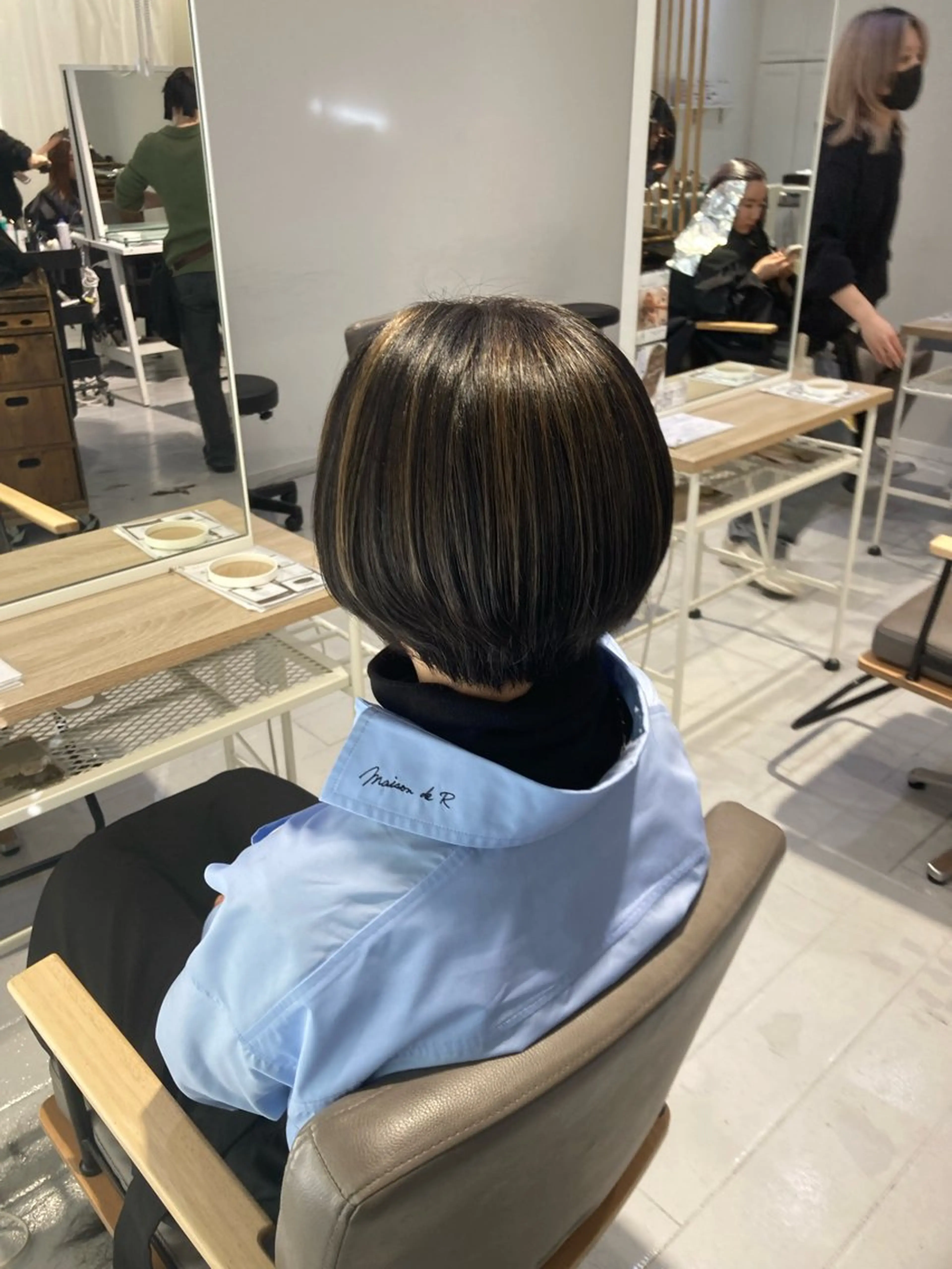 ショート カラー カット ヘアカラー トリートメント 🫧ゆうき🪽 髪質改善/ハイライトのヘアスタイル