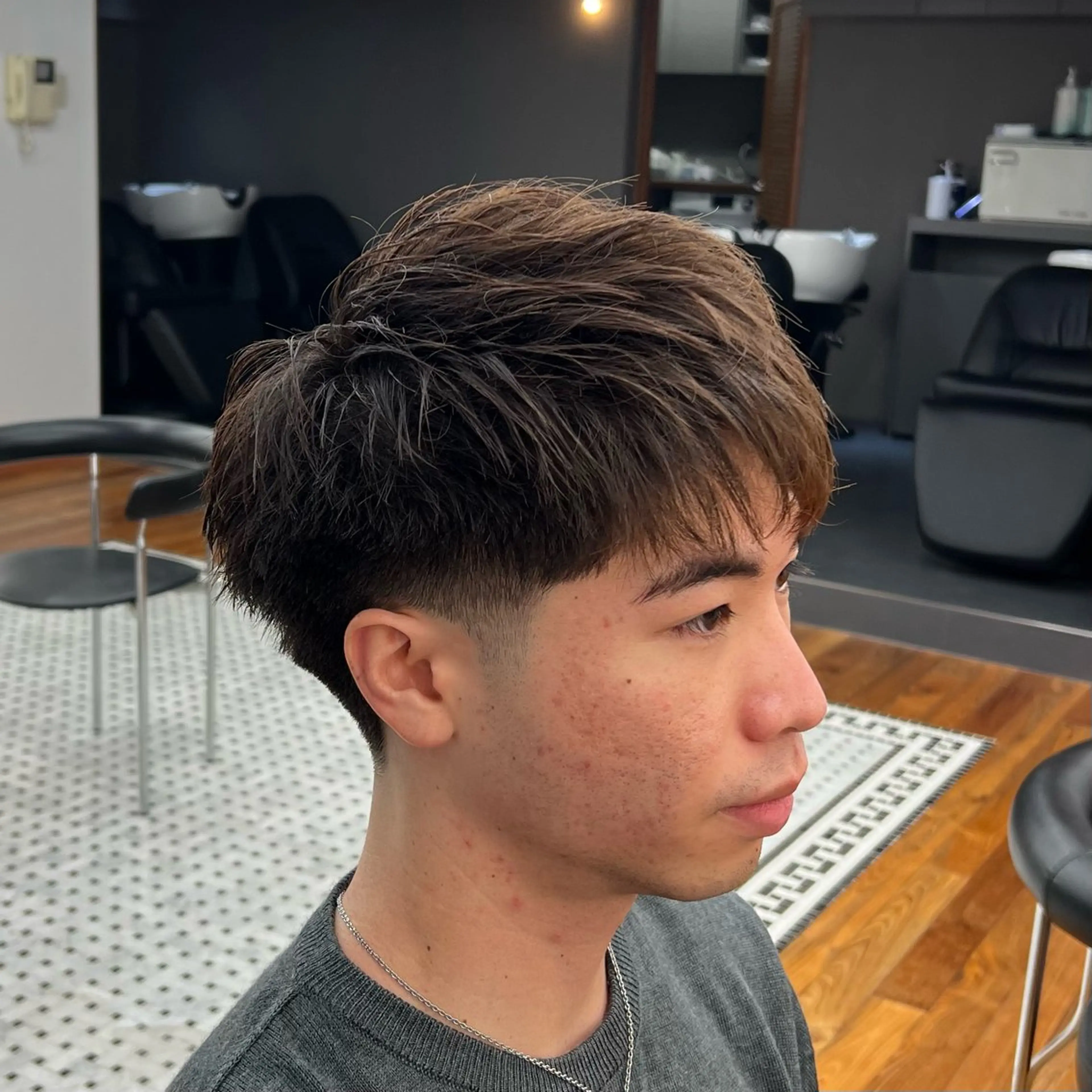 ショート メンズ フェードカット カット メンズカット✂️ スキンフェード伊藤陸のヘアスタイル