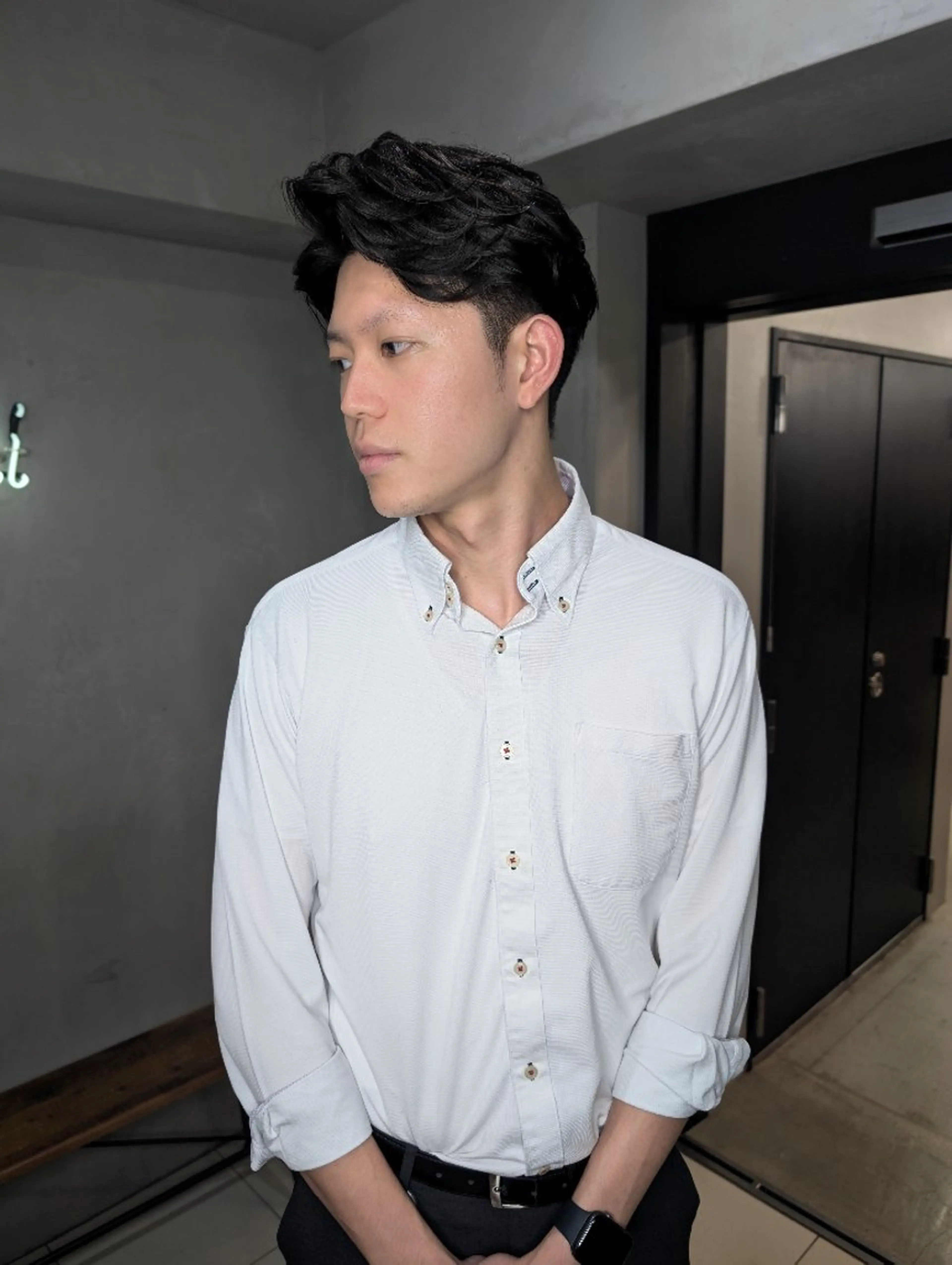 ミディアム カラー パーマ メンズ ヘアアレンジ カット 【韓国ヘア】 人気No.1/ユウキのヘアスタイル