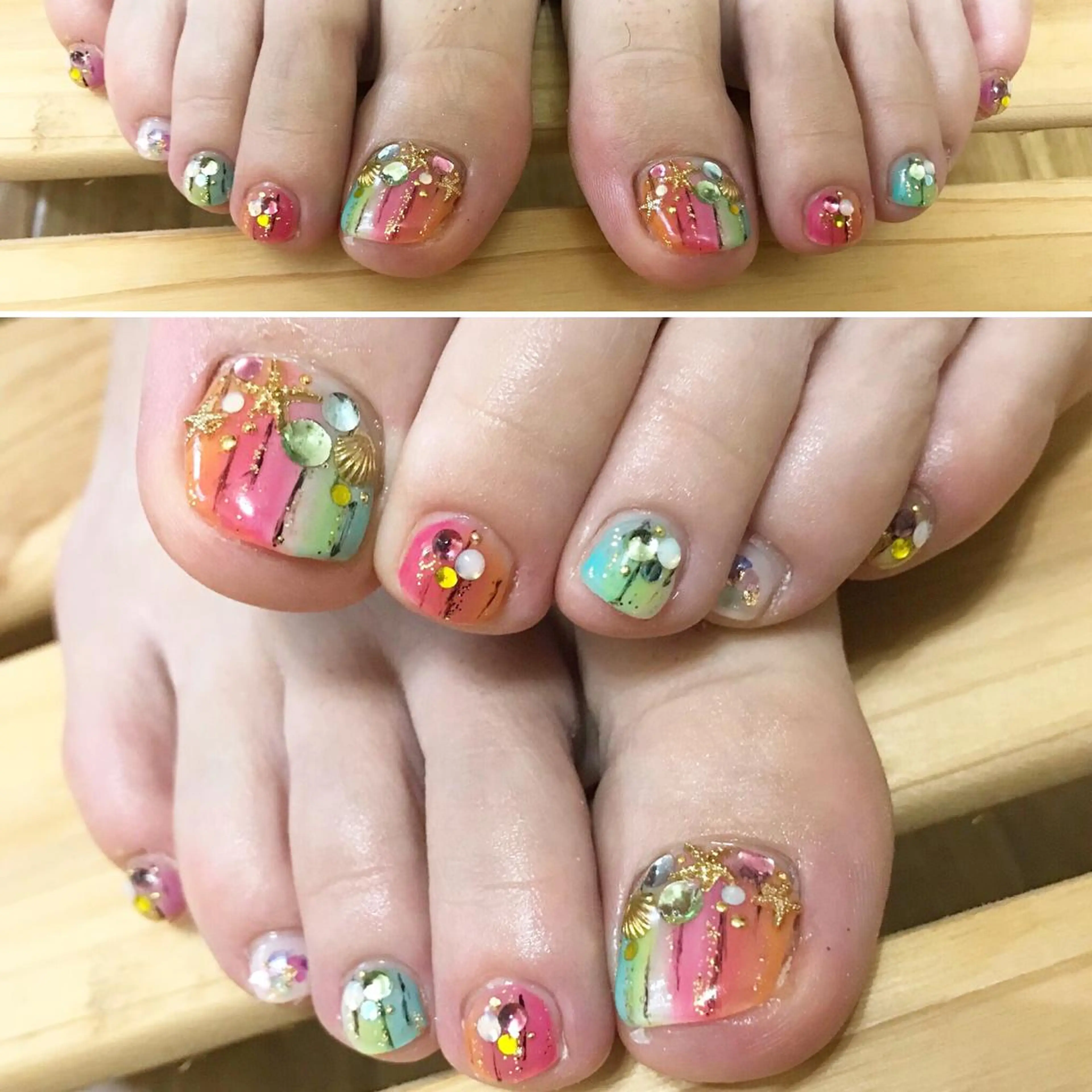 ネイル フットネイル シンプルネイル 春ネイル 夏ネイル ホワイト フットネイル ネイル フフラ所属・nail fufla ♡yamane♡のネイルデザイン