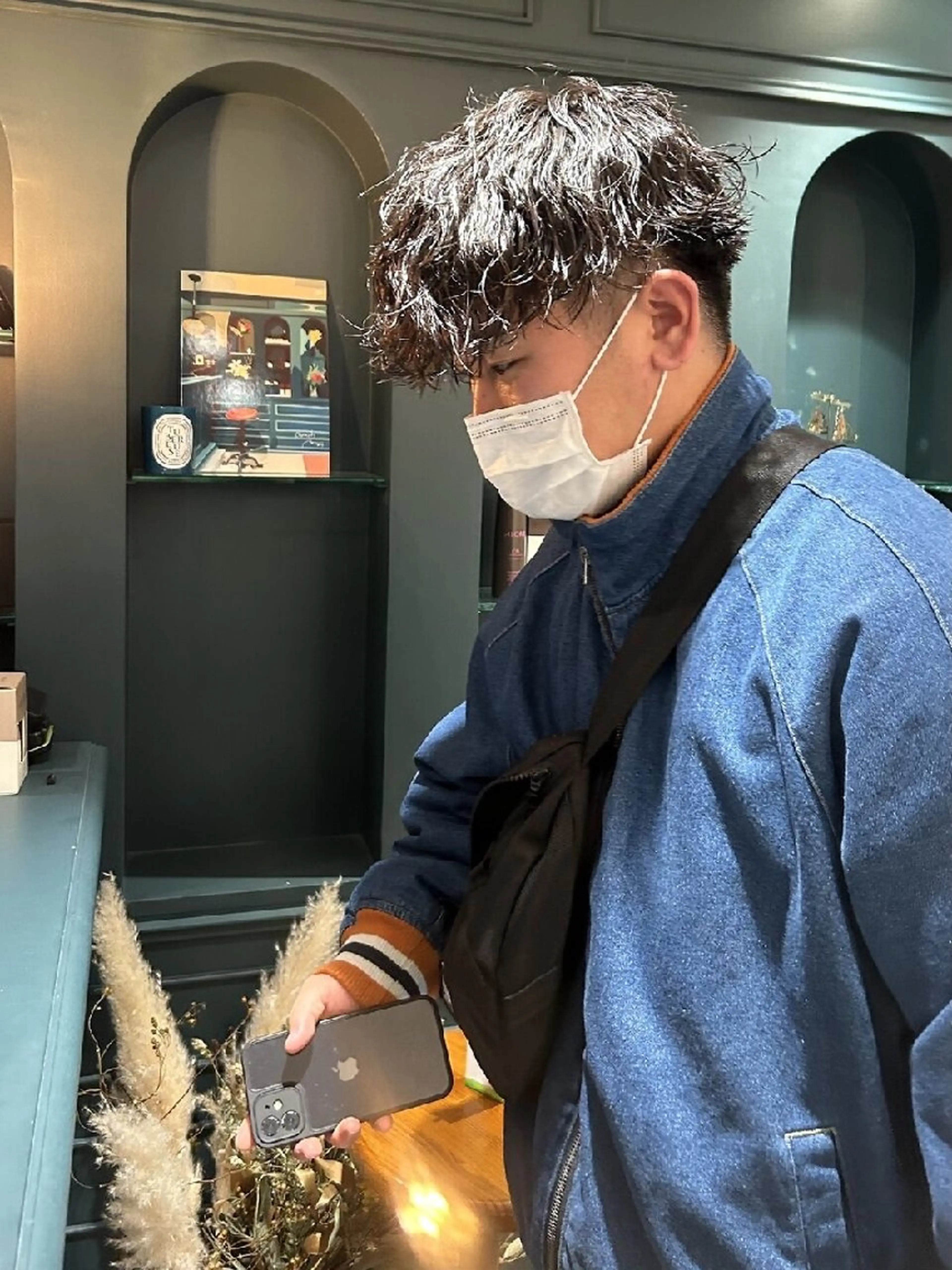 メンズ パーマ カット 【メンズカット/パー マ👦】momo🌷のヘアスタイル