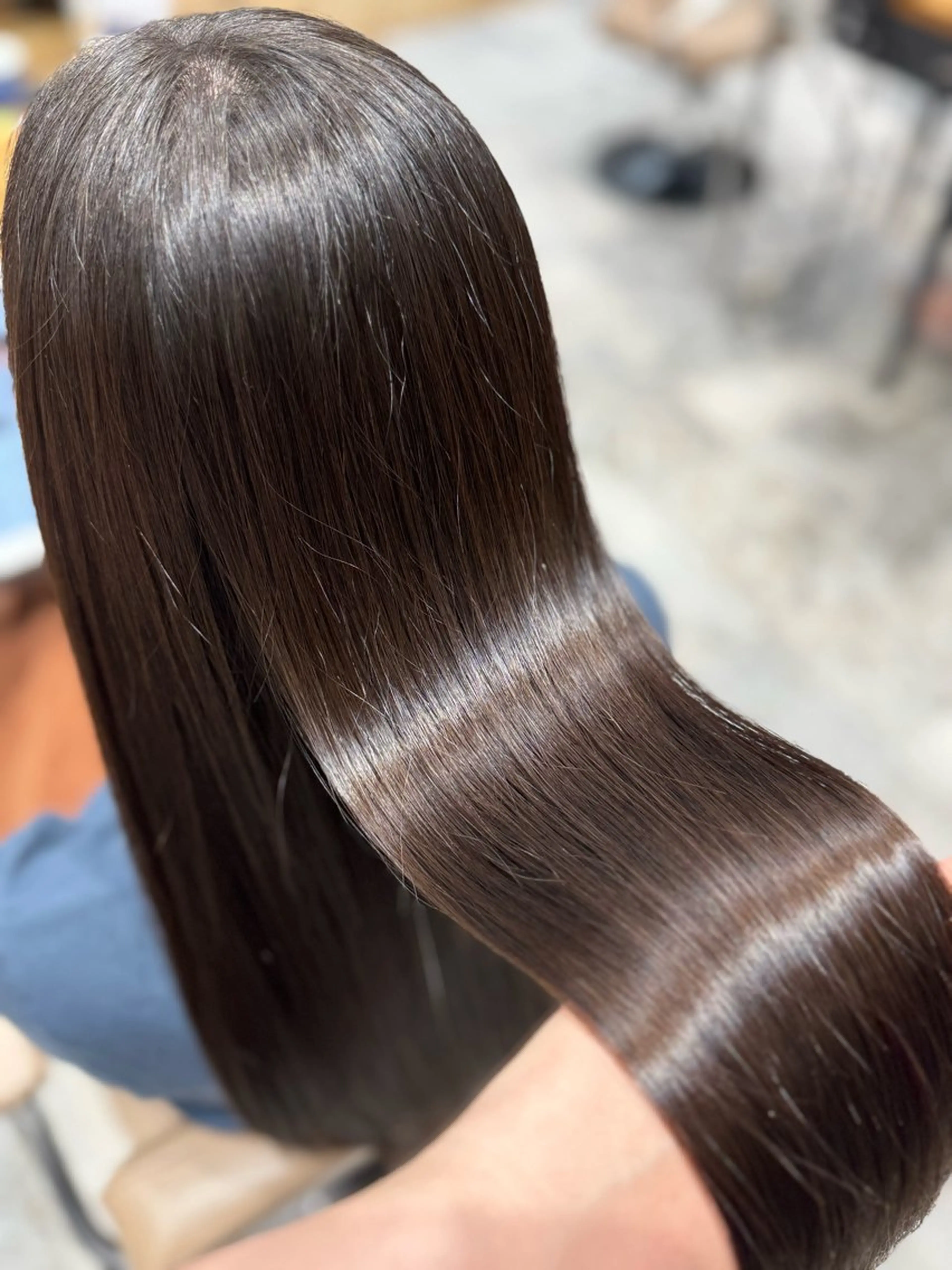ロング カラー ベージュカラー ブリーチ ブラウンカラー ショコラベージュ チョコレートブラウン ヘッドスパ 新宿透明感カラー 髪質改善/吉川怜奈のヘアスタイル