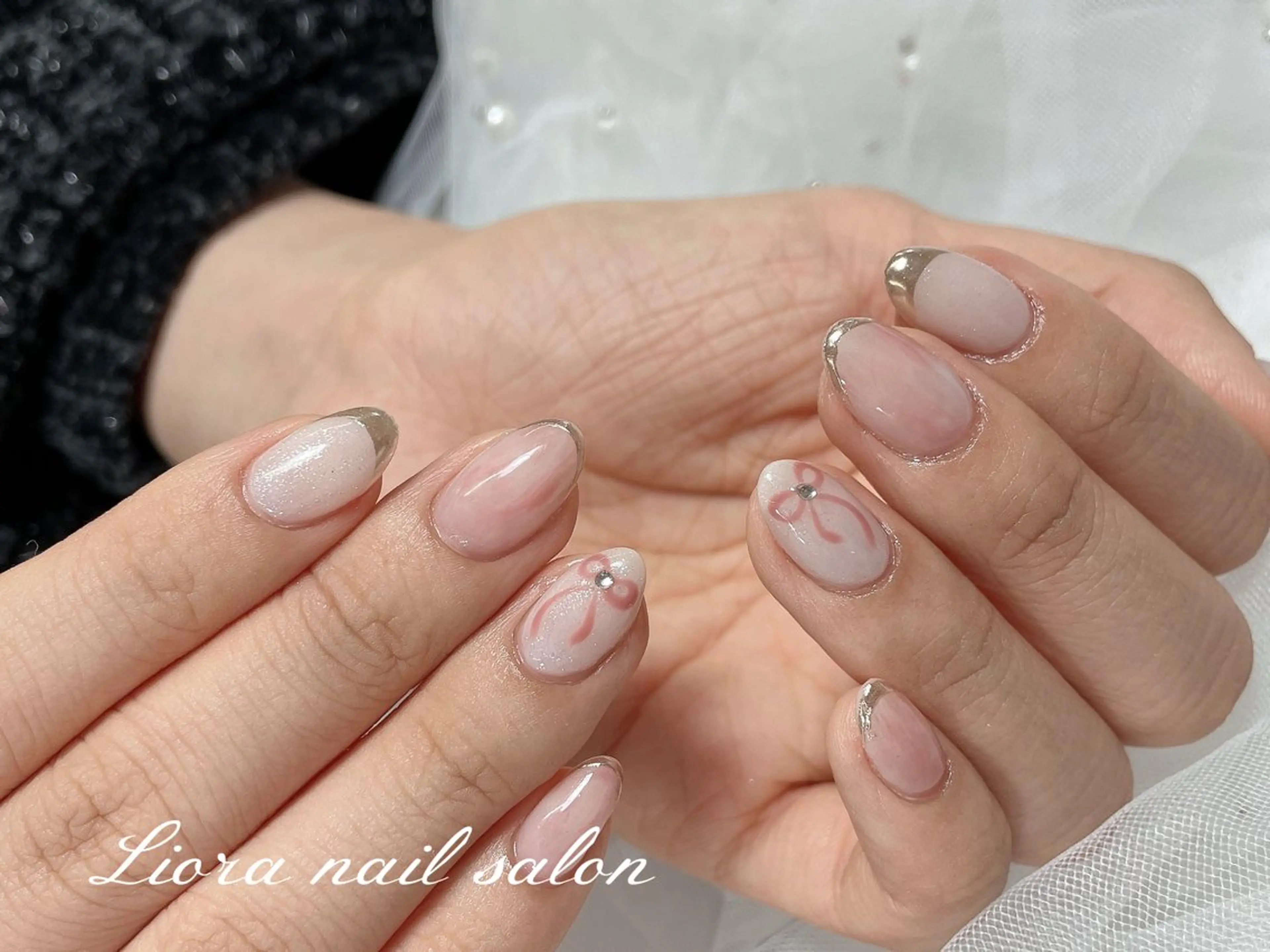 ネイル チークネイル フットネイル フレンチネイル ジェルネイル ガーリー ハンドネイル Liora nail スカルプ専門店のネイルデザイン