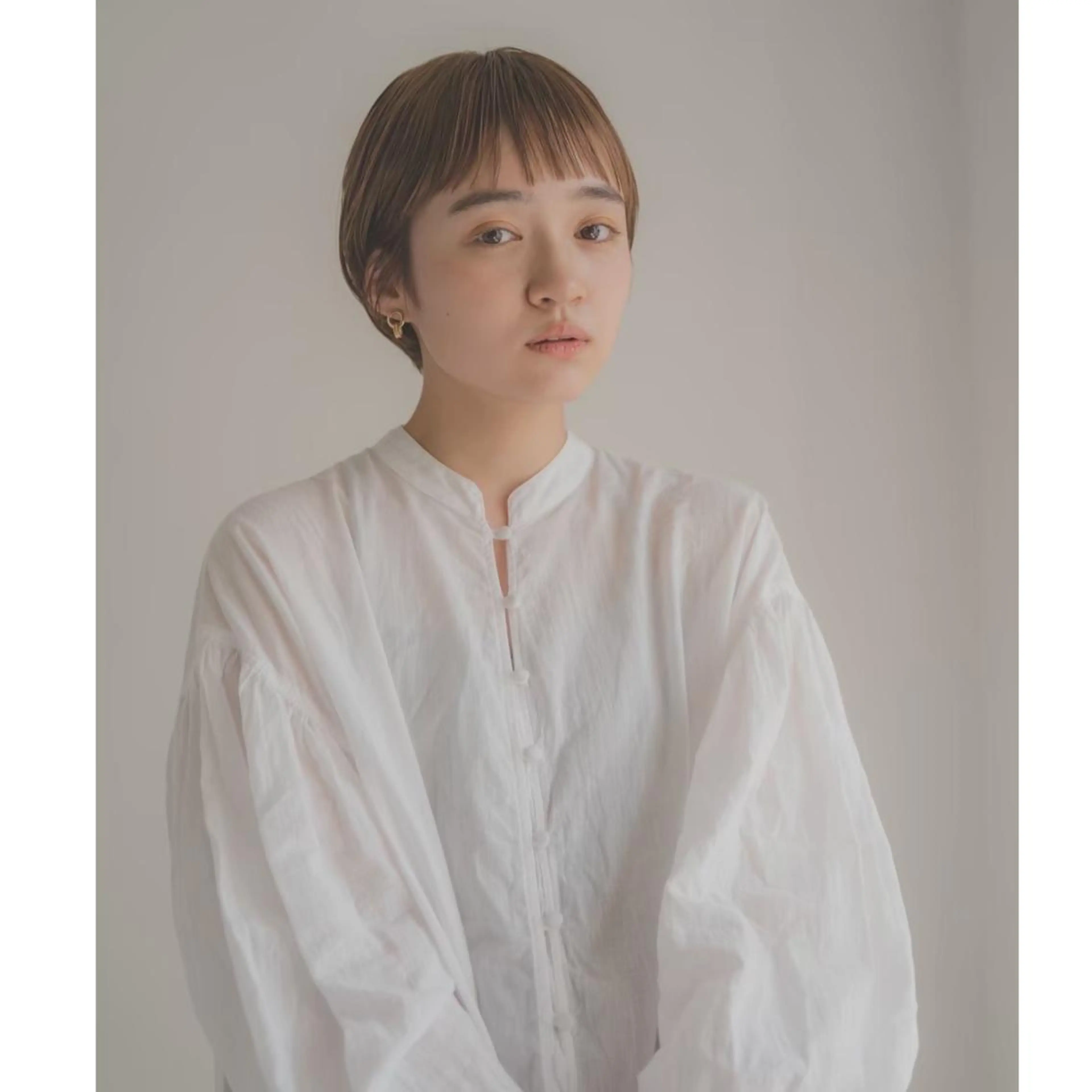 ショート THE DAY所属・AKI HASHIMOTOのヘアスタイル