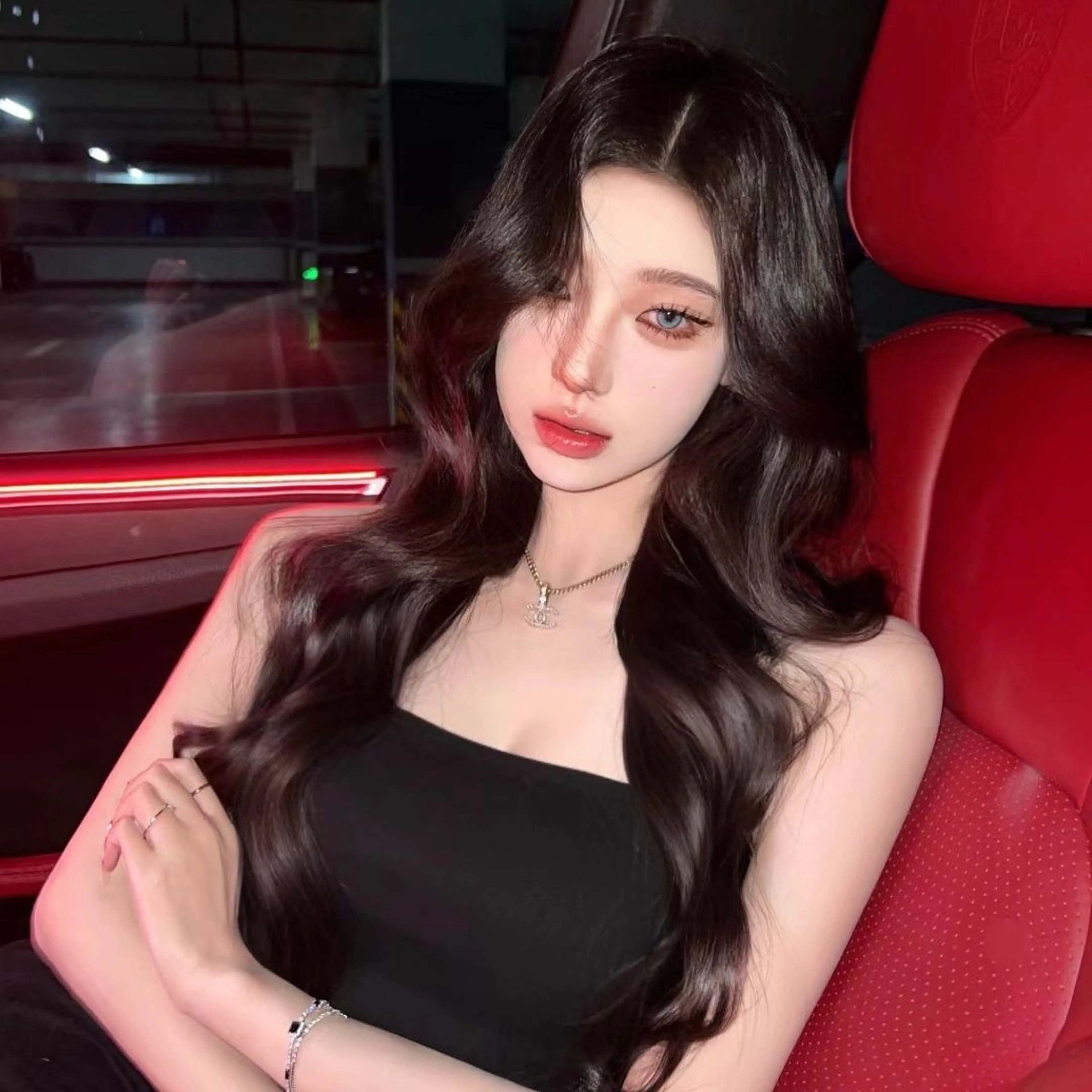 ロング カット ヘアカラー 中韓🇨🇳🇰🇷 🤍TAKAHIROのヘアスタイル