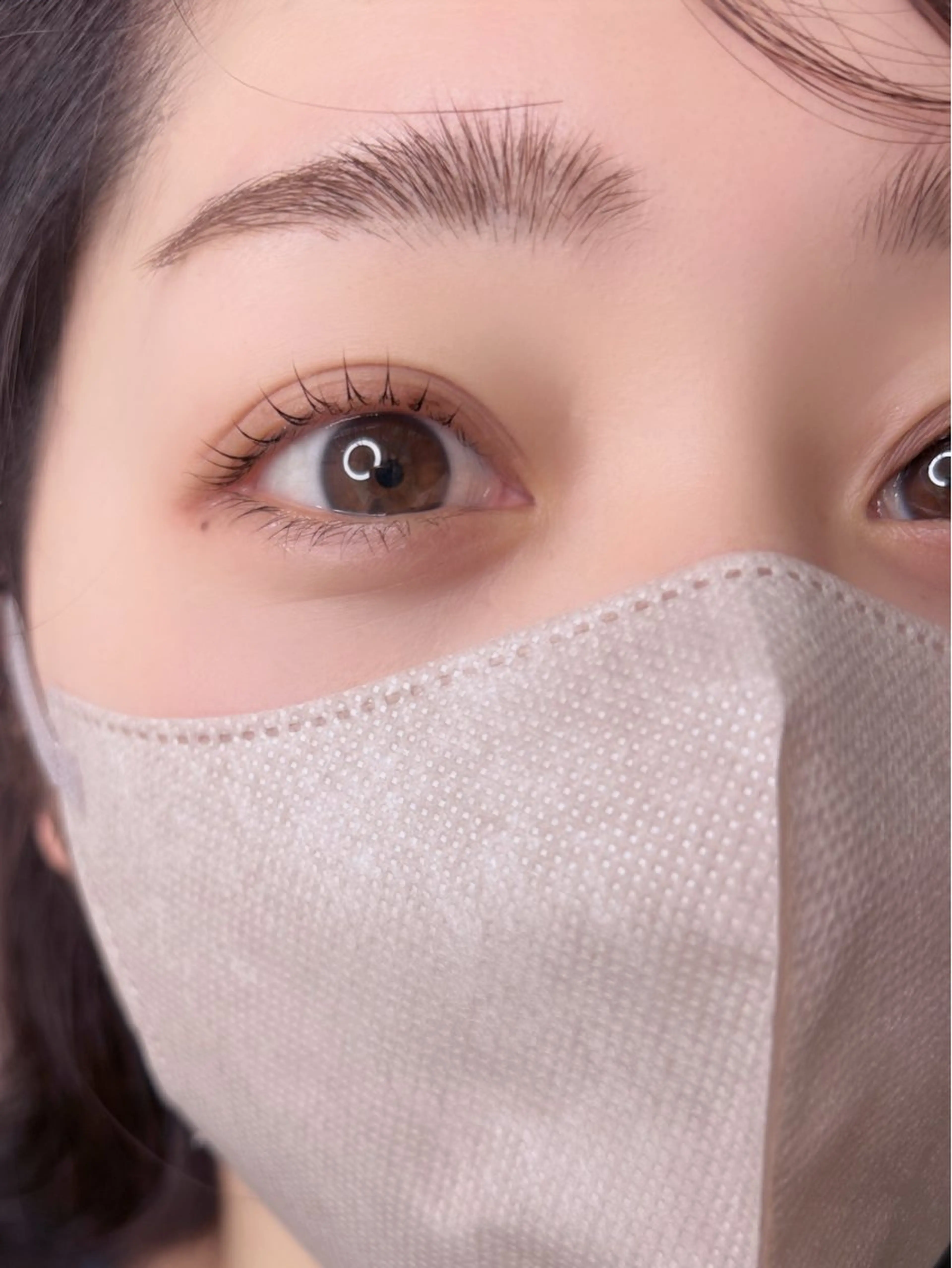 マツエク・マツパ ナチュラル 一重×まつ毛パーマ Amew所属・まつ毛眉毛サロン Amew  杵築のマツエク・マツパデザイン