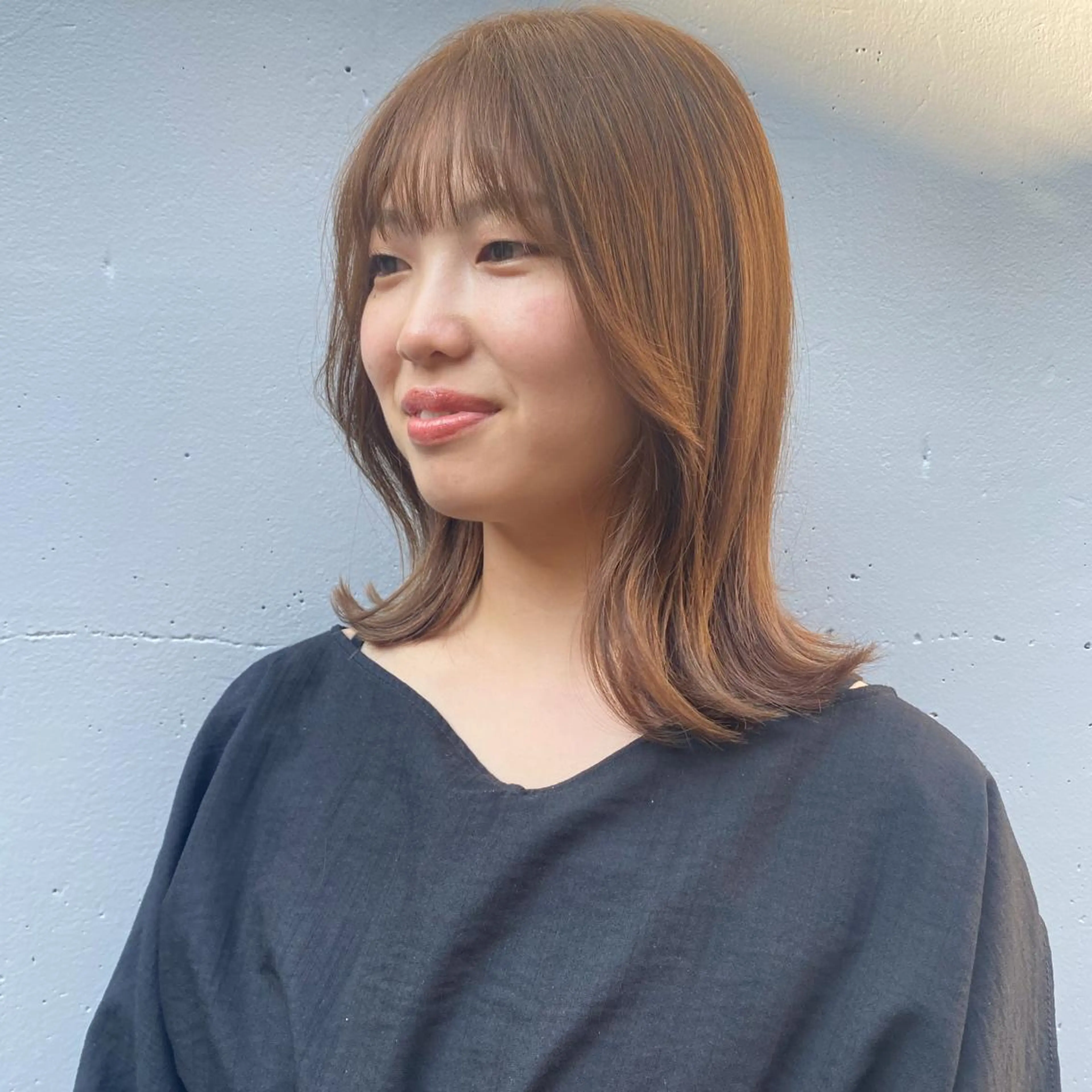 ミディアム カラー les baladins du miroir所属・🍃YURI 🍃のヘアスタイル