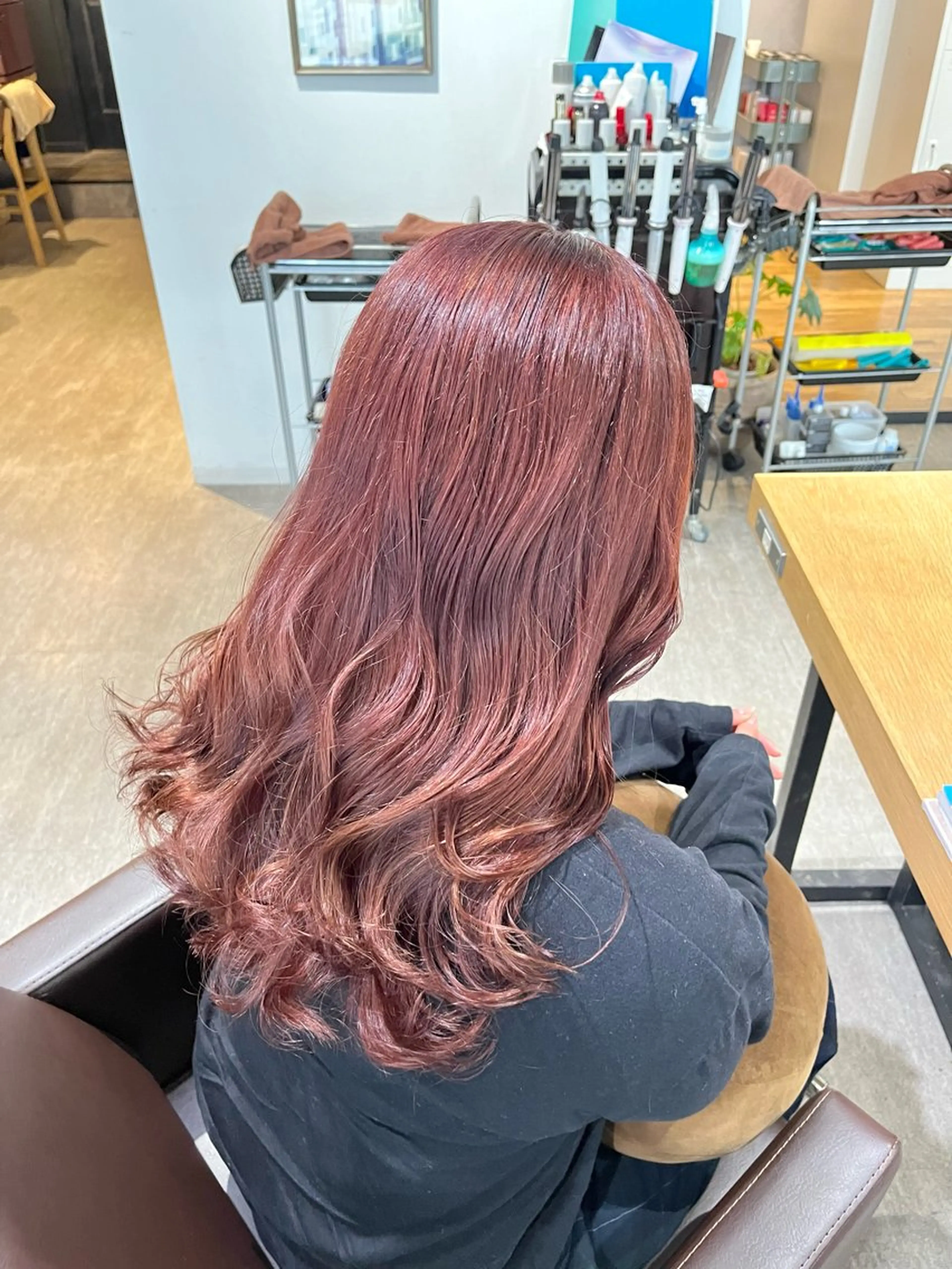 ロング カラー ラベンダーカラー ラベンダーピンク ピンクカラー ヘアカラー トリートメント 艶髪カラー 渡辺岳也のヘアスタイル