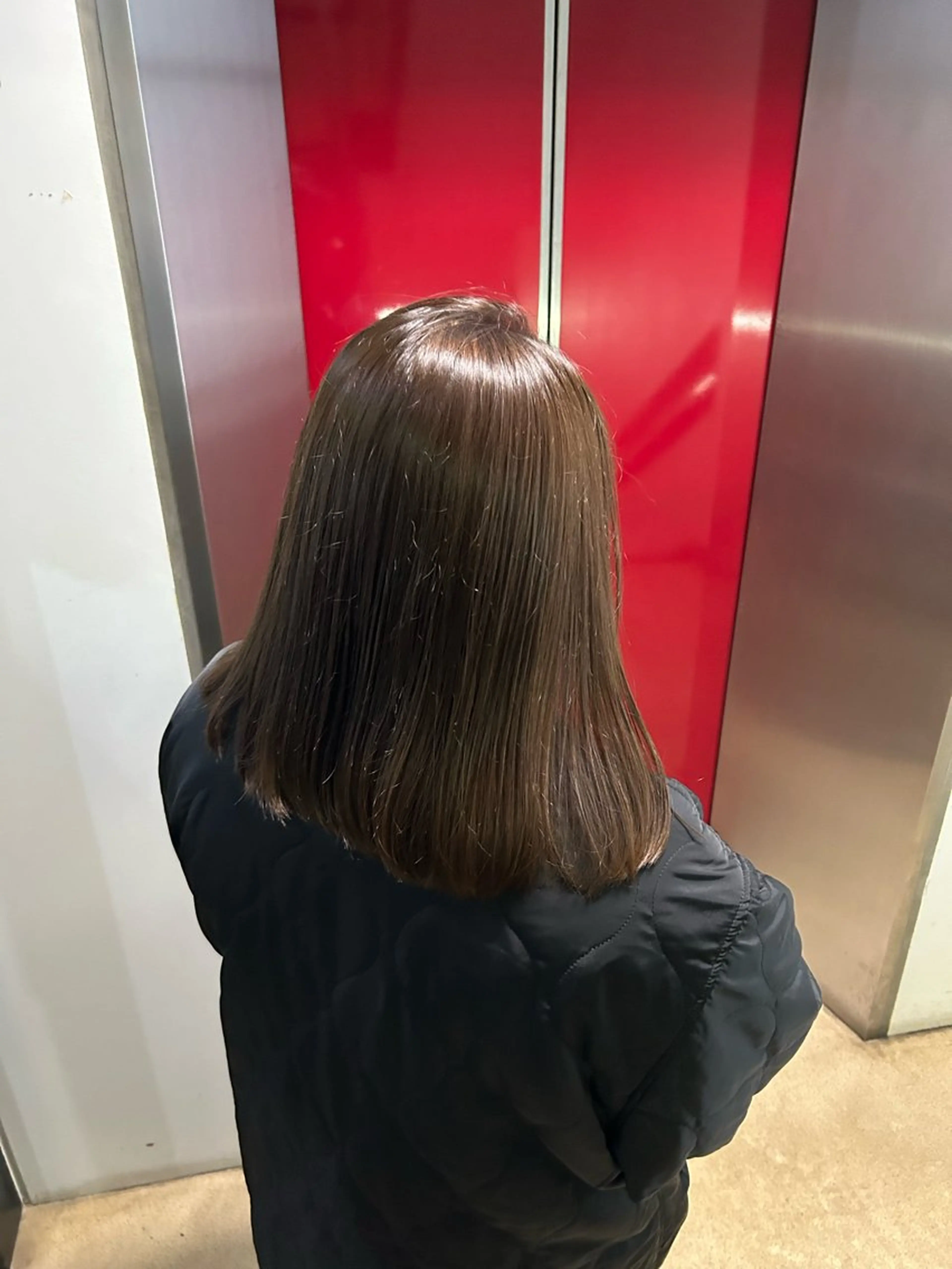 ミディアム カラー 野尻 拓海のヘアスタイル