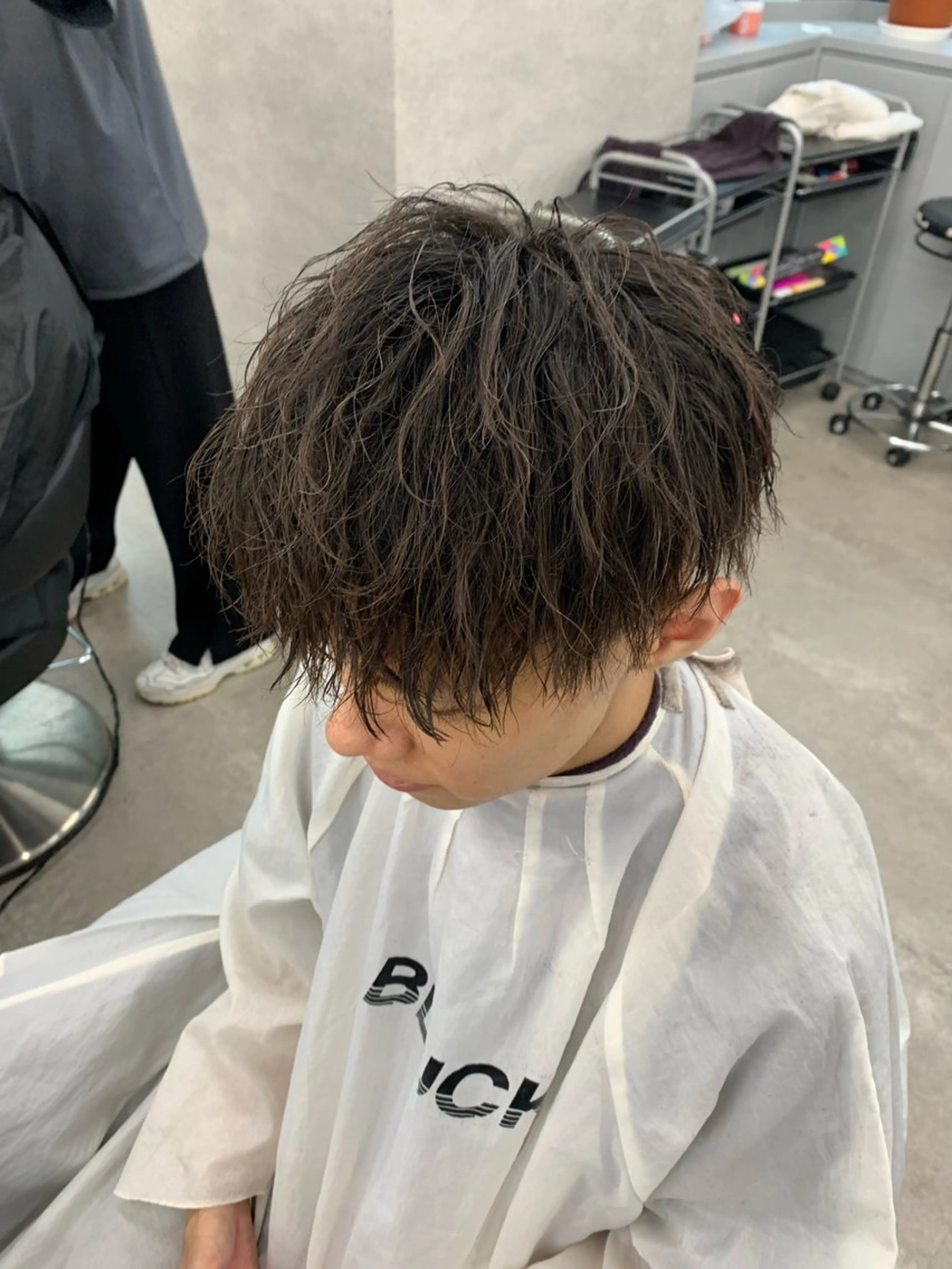 ショート カラー パーマ メンズ メンズパーマ ⚡️メンズ特化⚡️ RYUKIのヘアスタイル