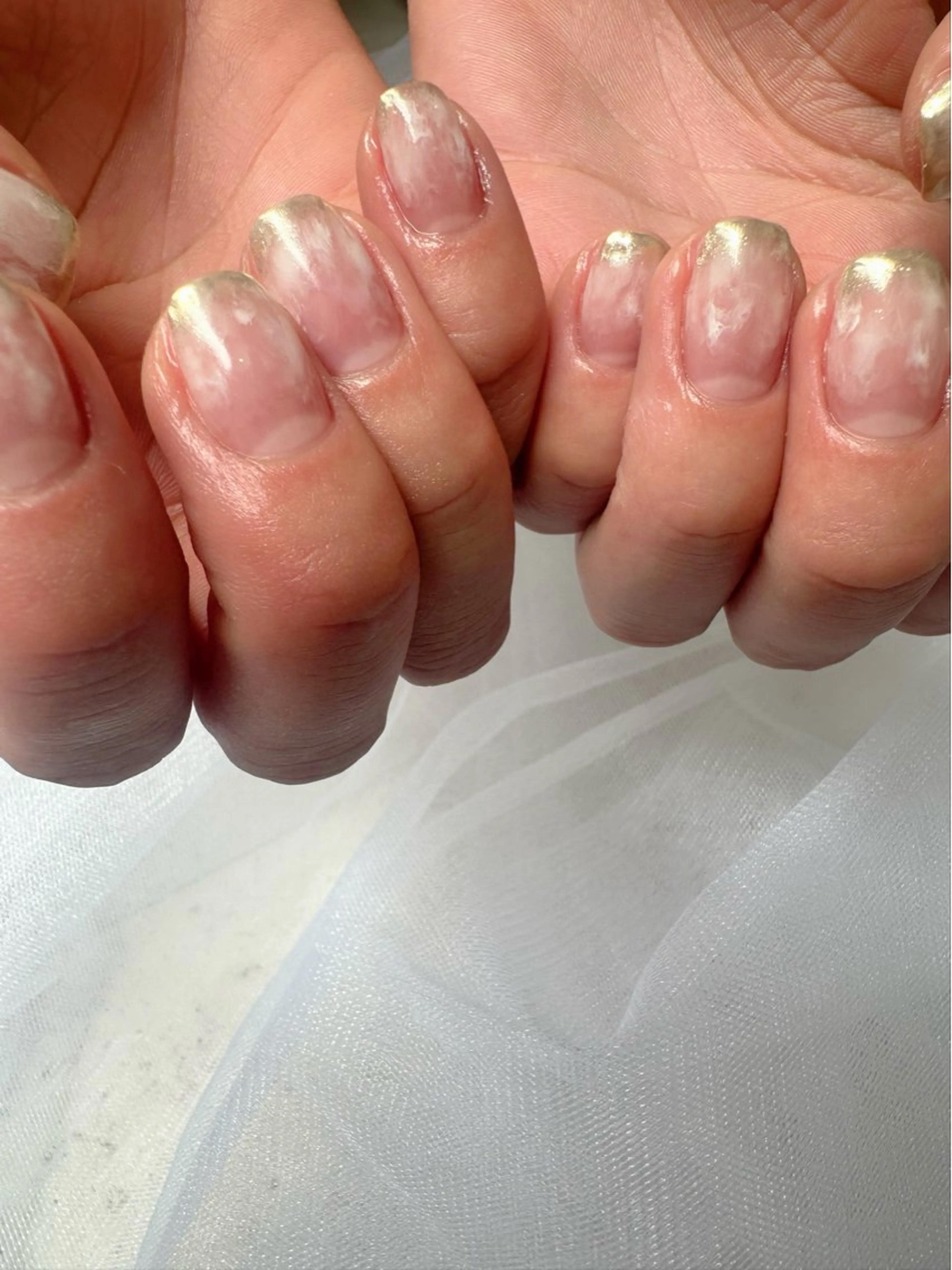 ネイル クリアネイル 氷ネイル・うるうるネイル 韓国ネイル 大理石ネイル(マーブル) ミラーネイル 🪞KAPE NAIL 🪞のネイルデザイン