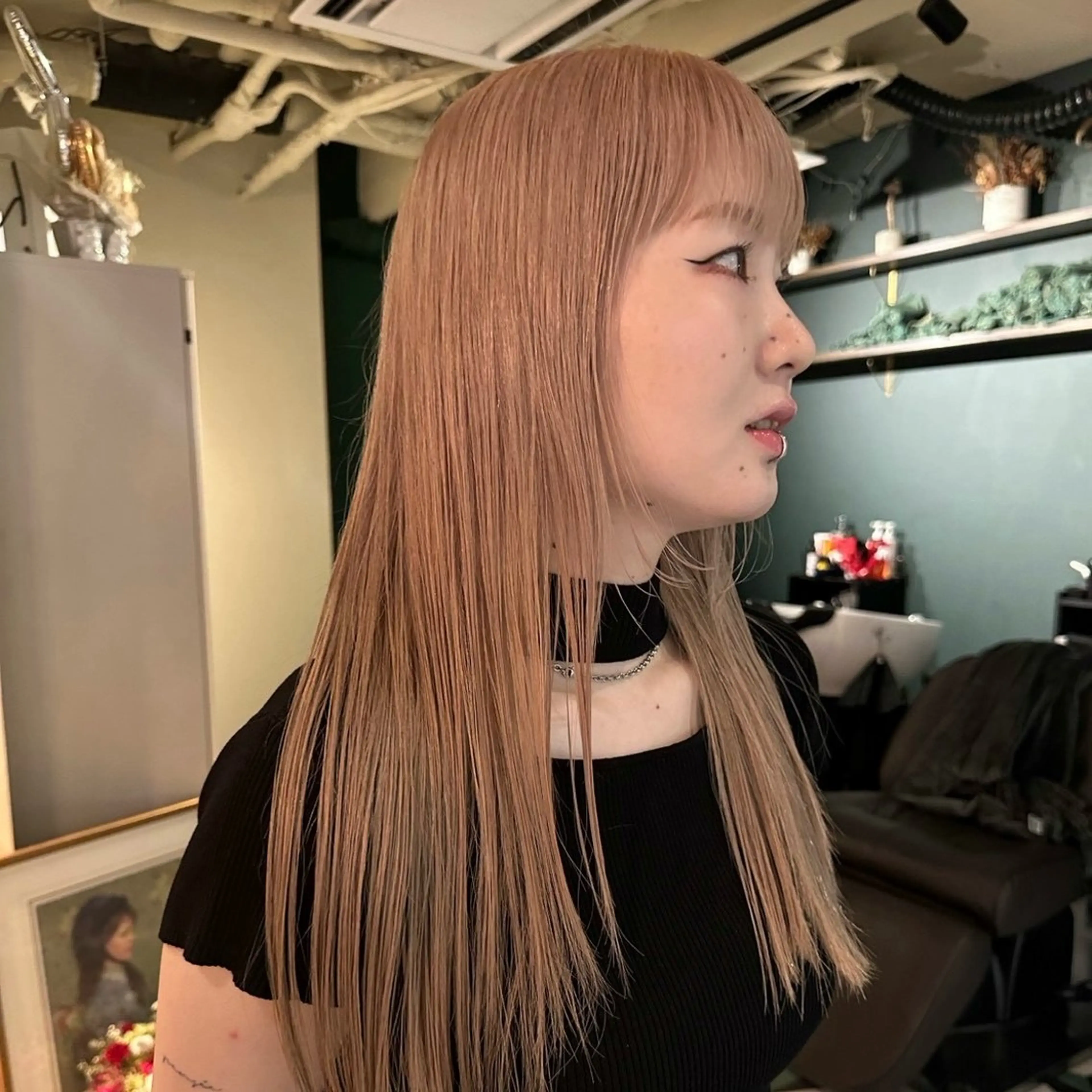 ロング カラー ヘアカラー カラーモデル🎀 アイラッシュ/YUIのマツエク・マツパデザイン