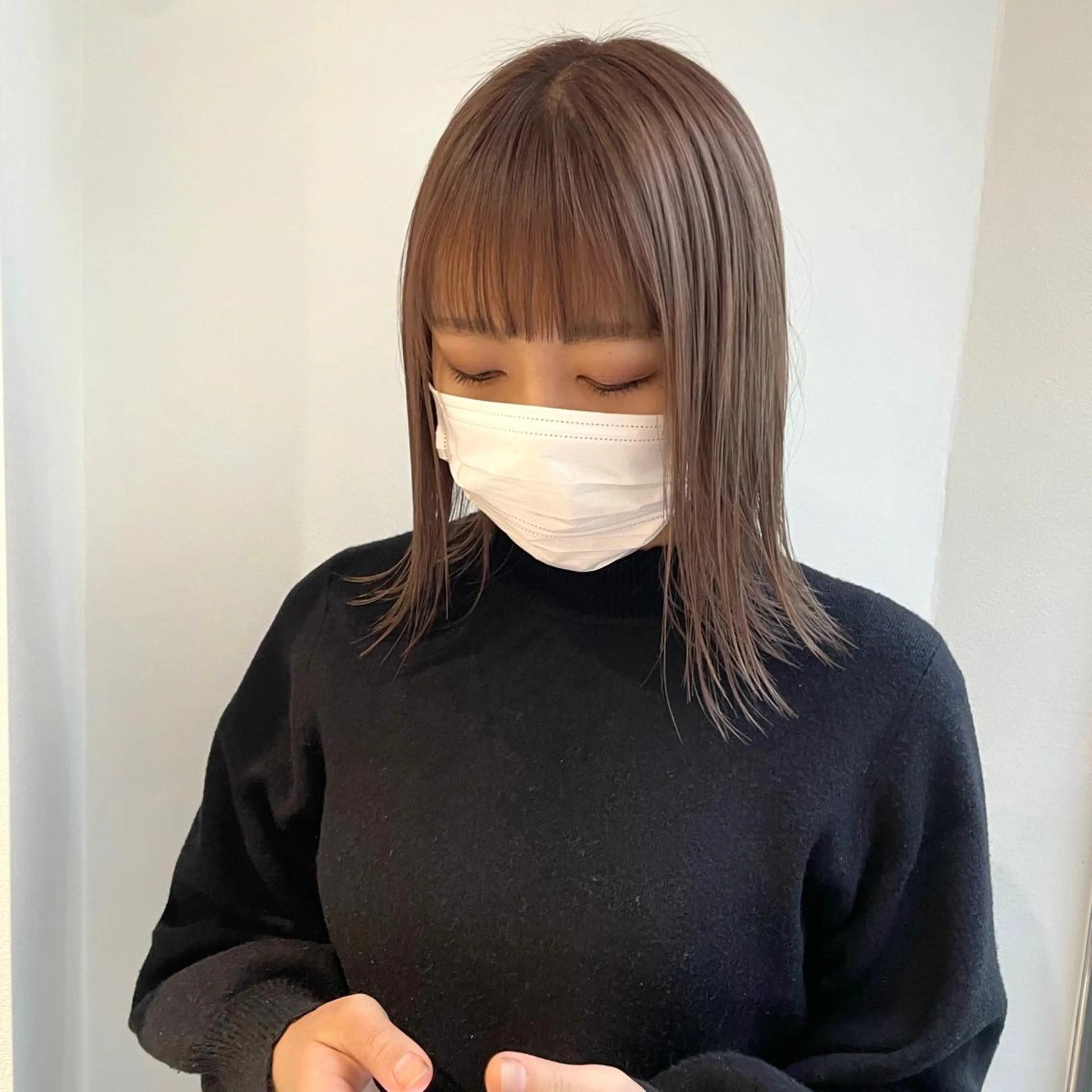 ミディアム カラー カット ヘアカラー 🍊暖色×顔周り 🍊cocoroのヘアスタイル