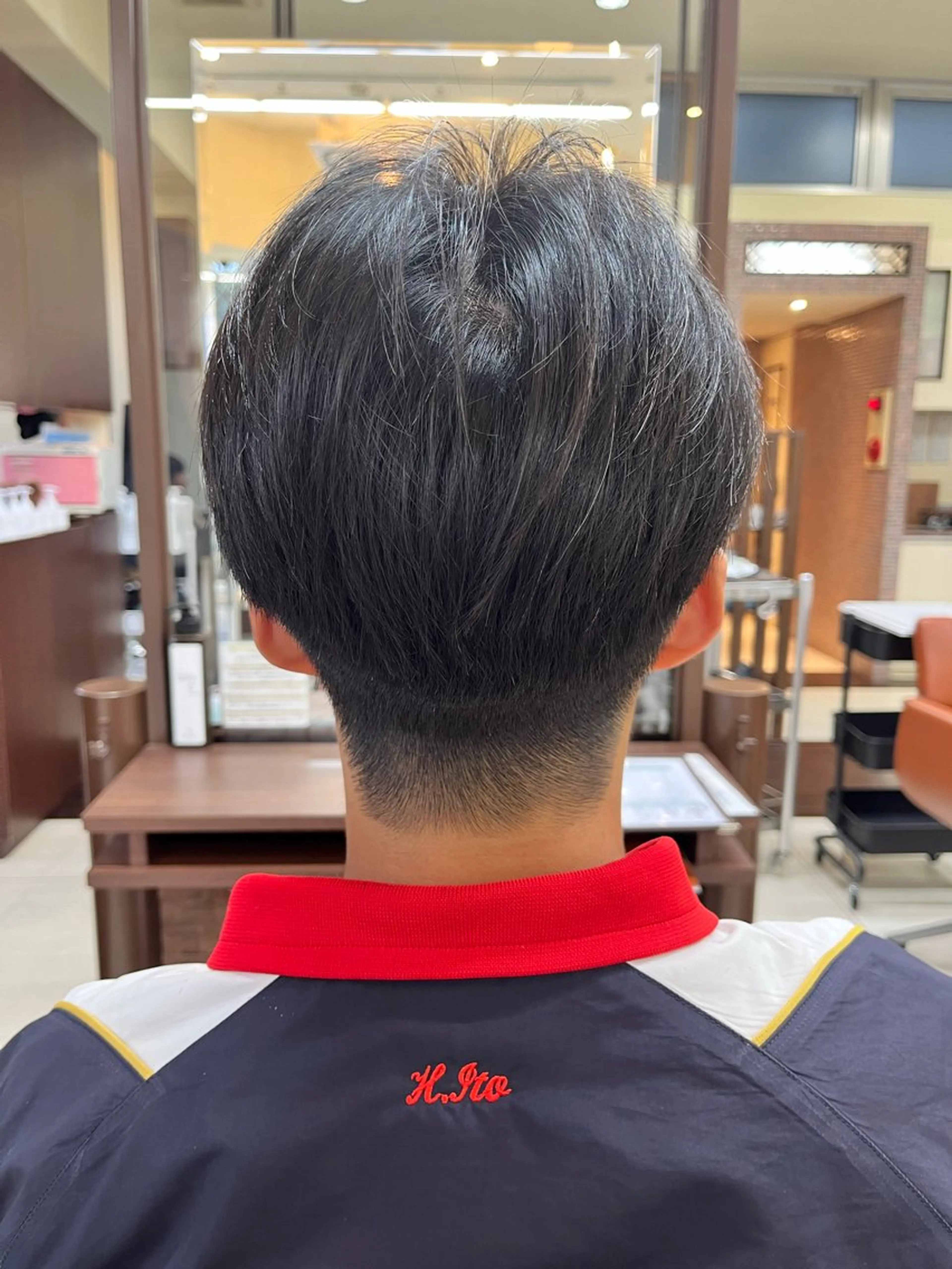 ショート メンズ センターパート AROH  men's cut&men's perm 船橋店所属・🧊メンズ特化🧊 高木航希のヘアスタイル