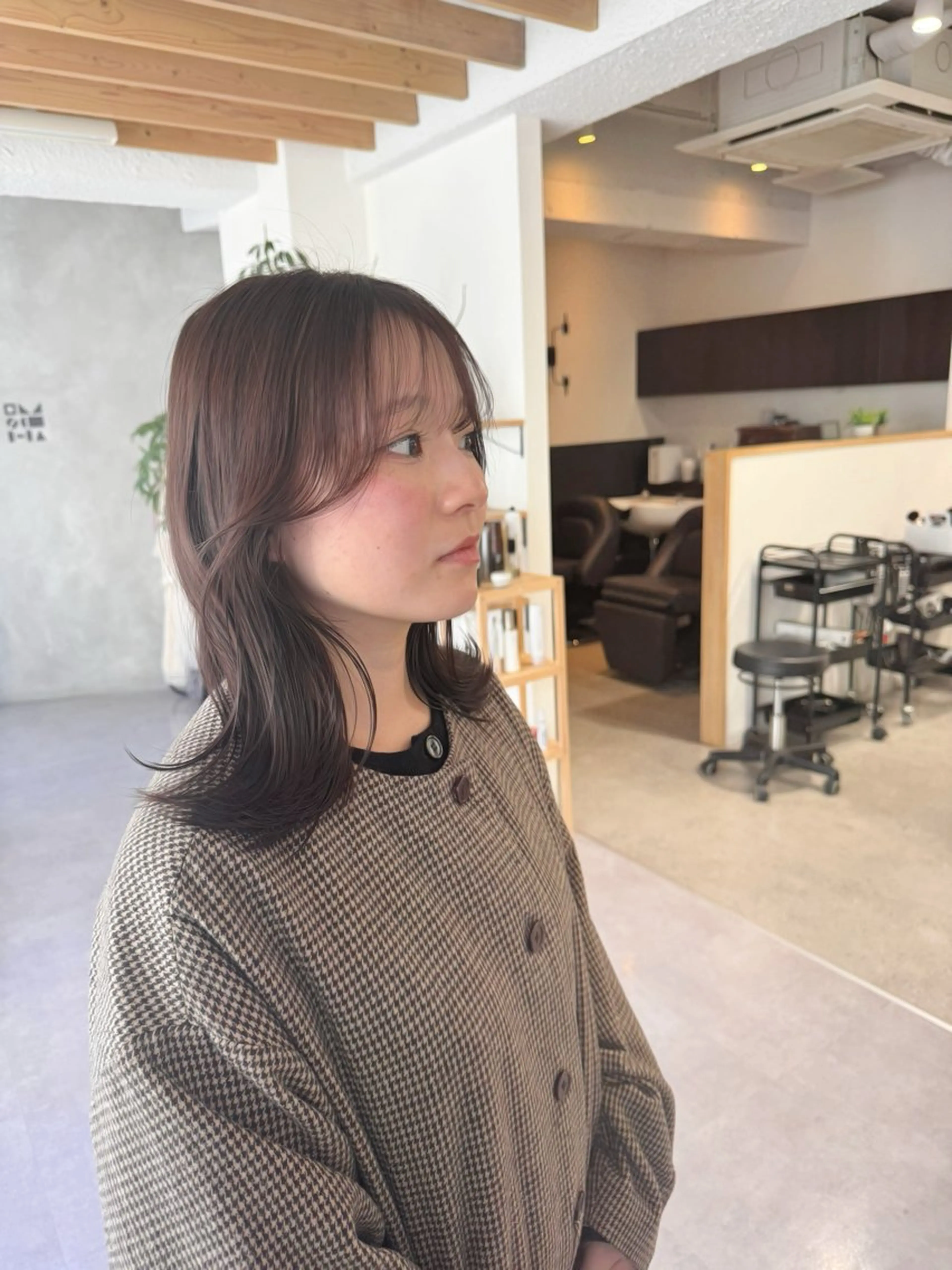 ミディアム 艶レイヤー🍊 加藤隆也のヘアスタイル