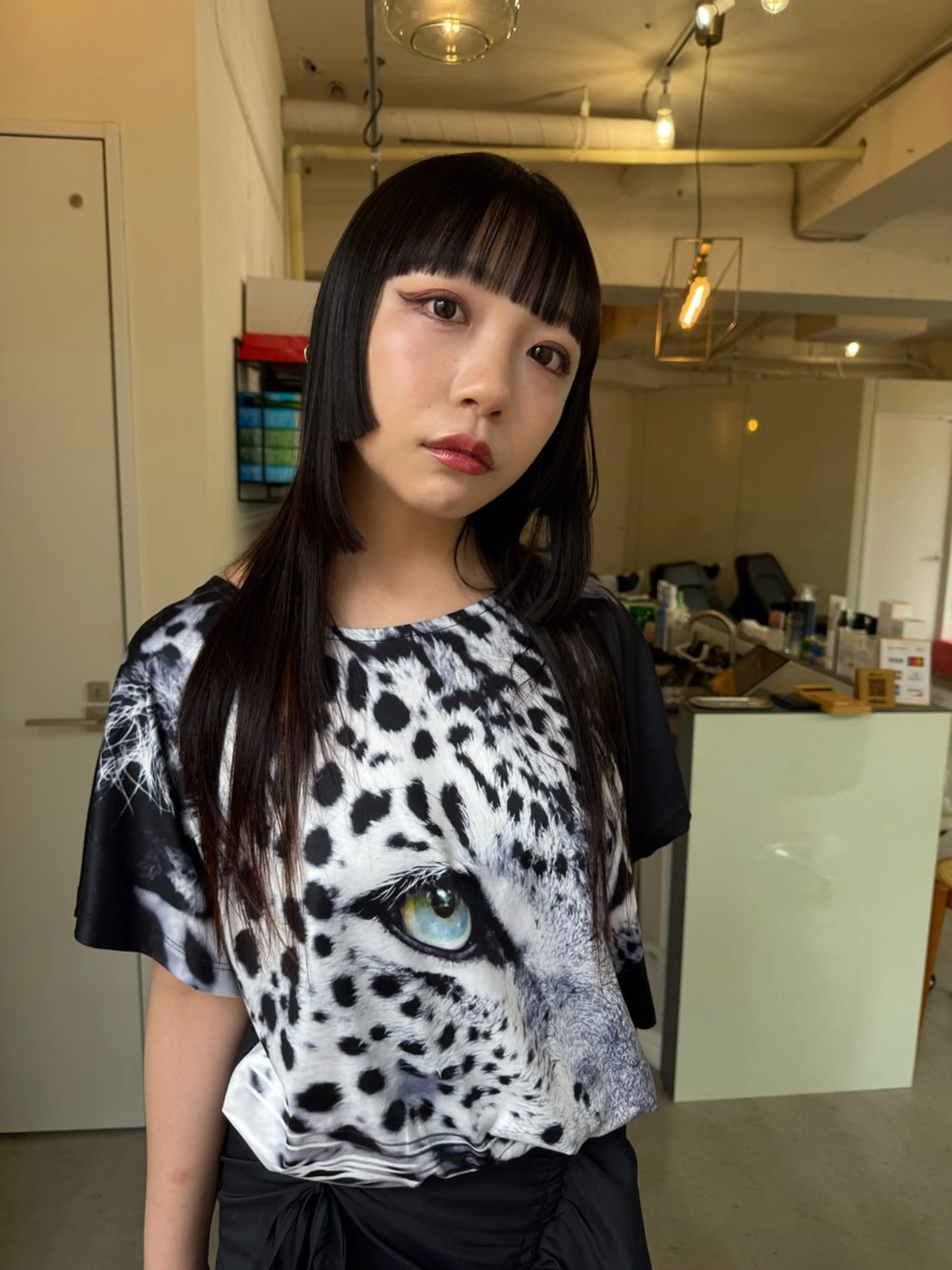 ミディアム 姫カット ワイドバング カット 縮毛矯正 トリートメント pino.【ピノ】所属・pino代表ナガタ ユースケ/荻窪美容室のヘアスタイル