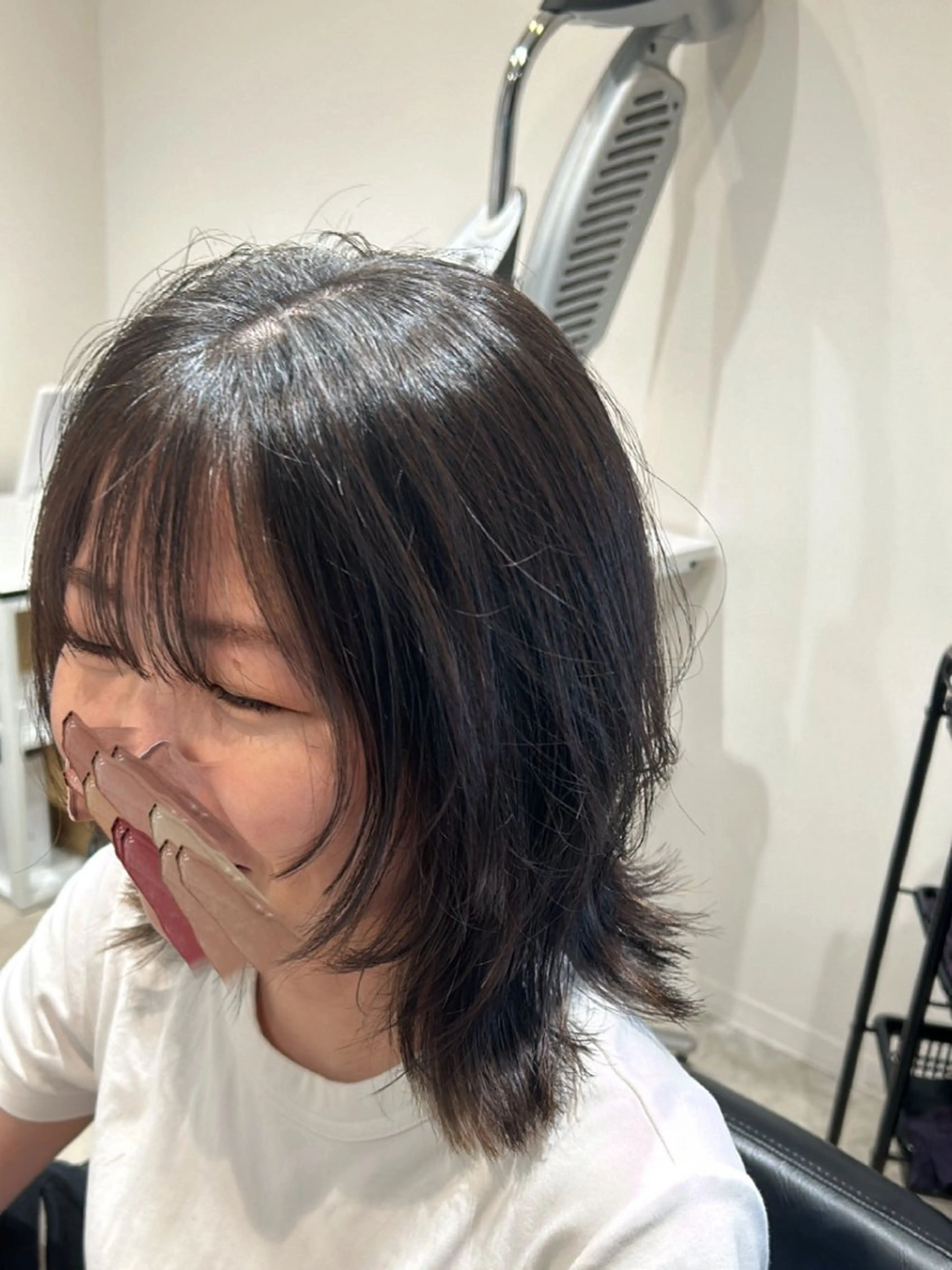 ミディアム カット ヘアカラー トリートメント Erina /髪質改善/艶髪🩵のヘアスタイル