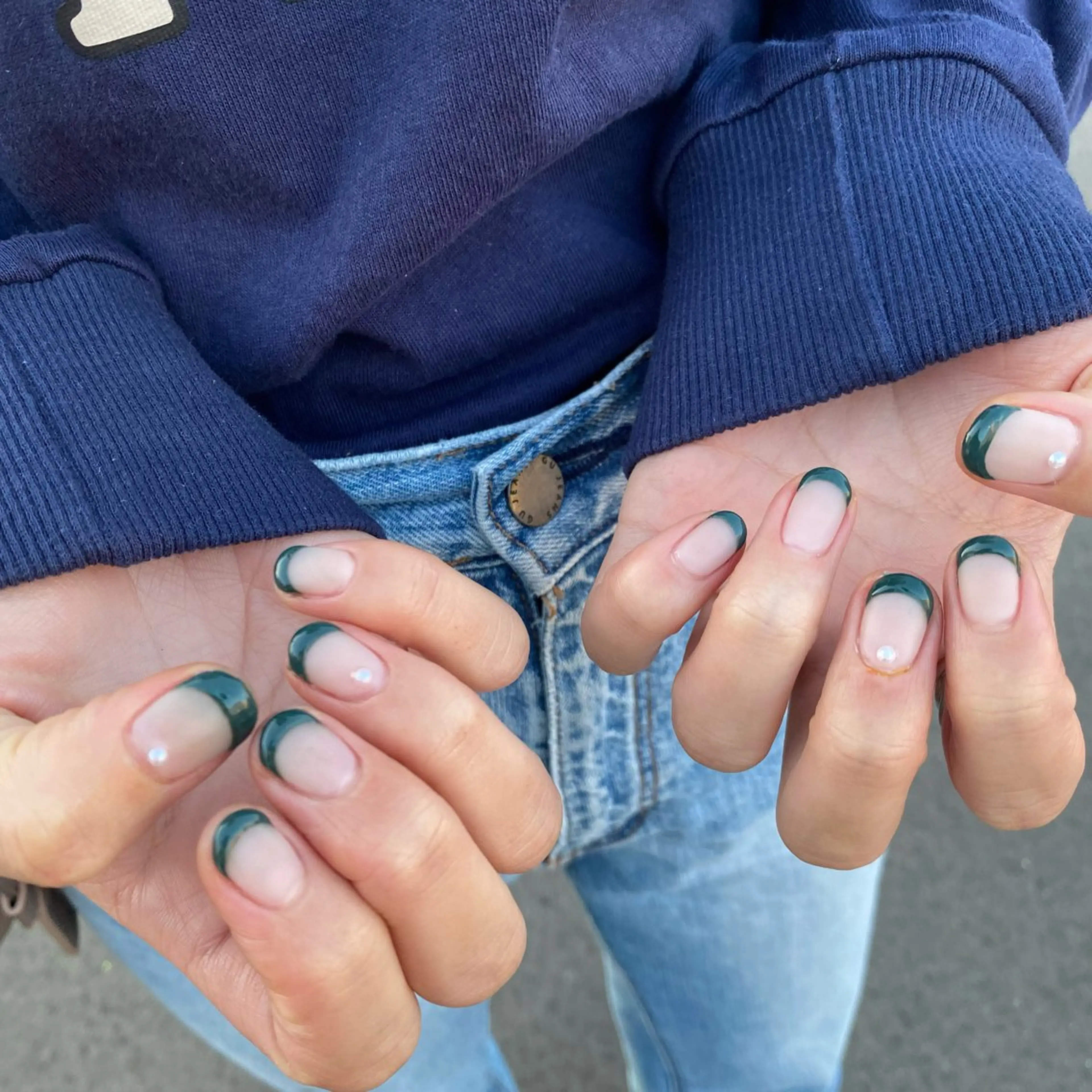 ネイル フットネイル フレンチネイル ジェルネイル グラデーション マグネットネイル ハンドネイル ヘアー.ネイル二刀流 misa🫧のヘアスタイル