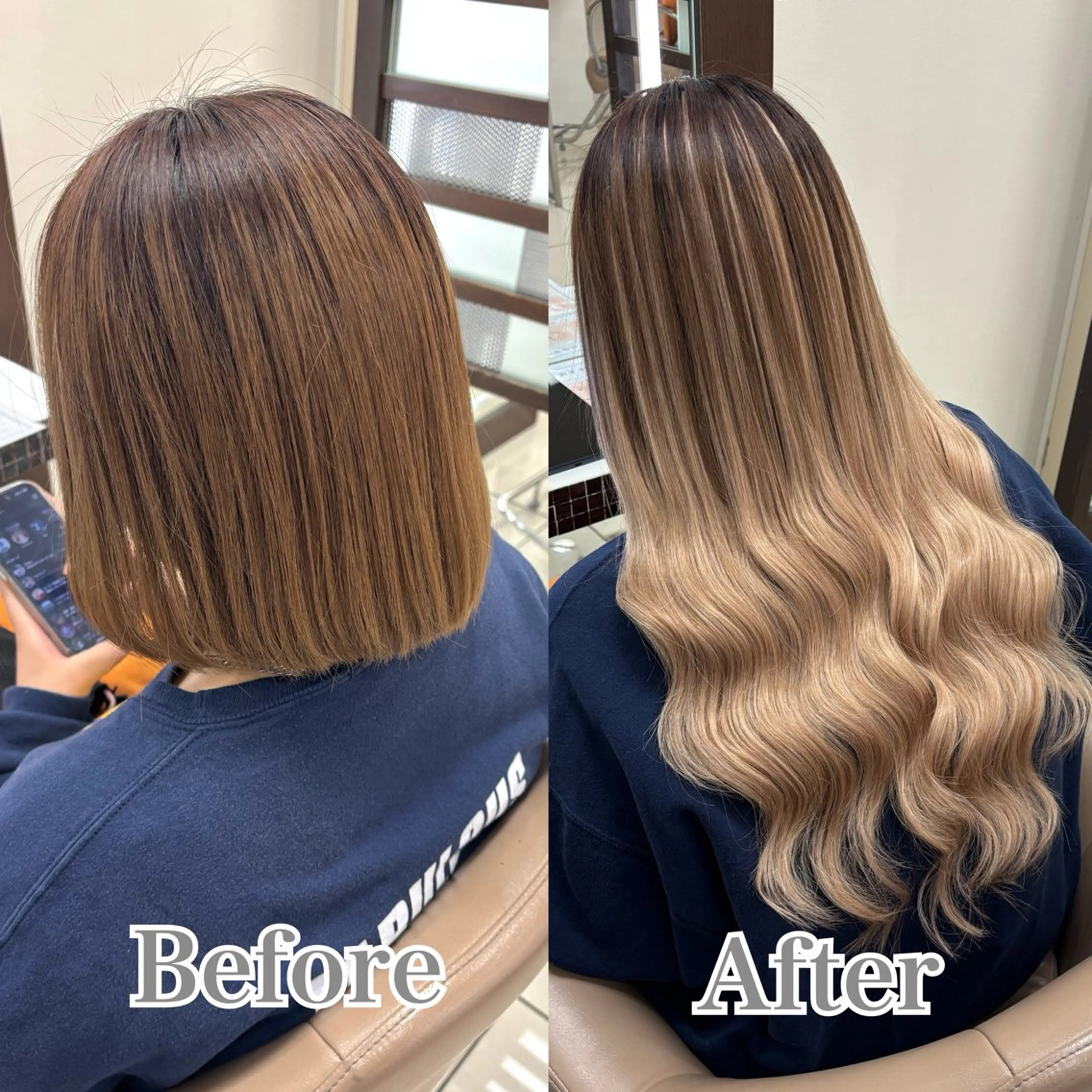 ロング シールエクステ エクステ シールエクステ🎀 羽エクステ🌙しぇるのヘアスタイル