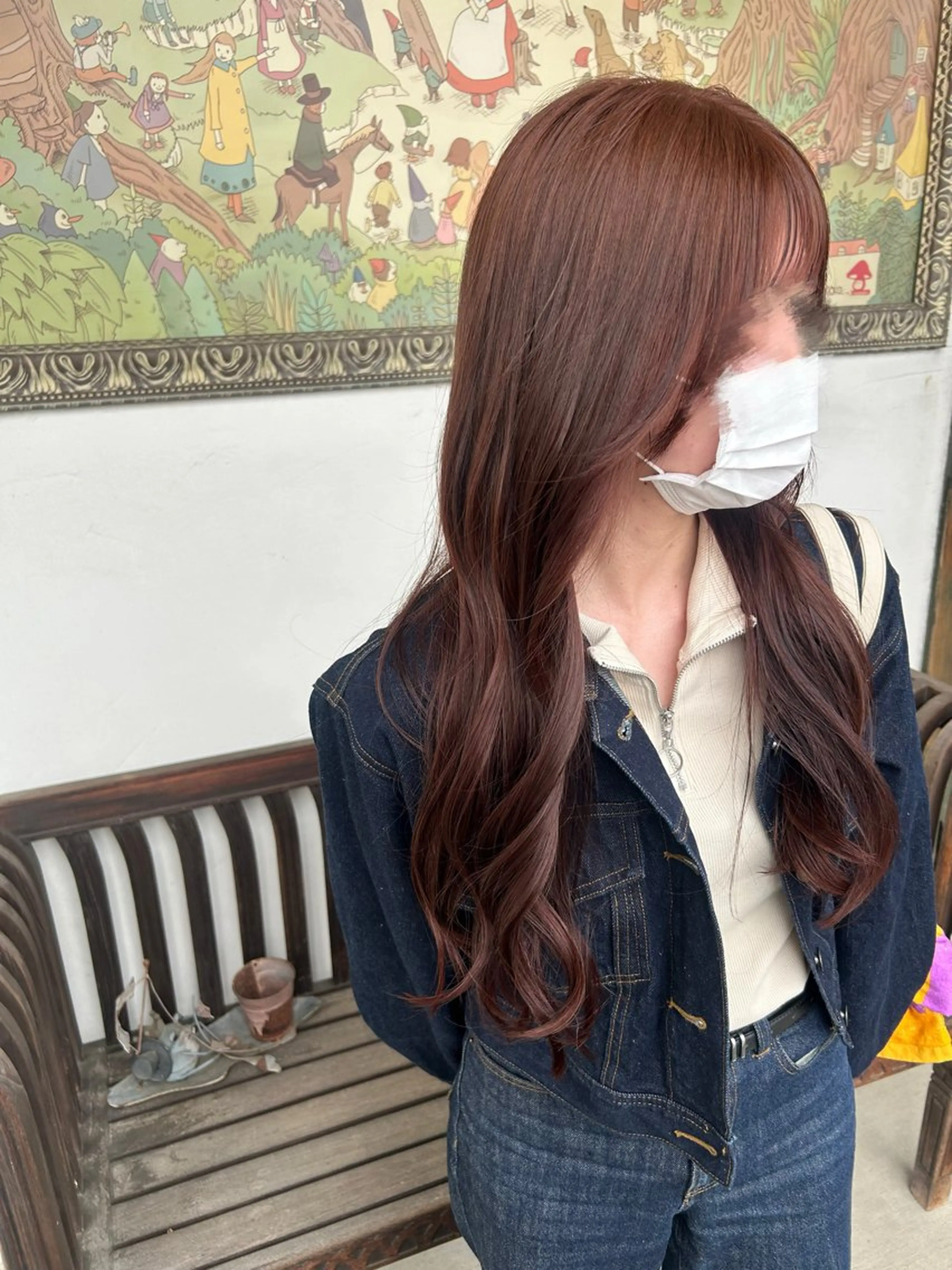 ロング 高崎/暖色カラー /近藤莉々香のヘアスタイル