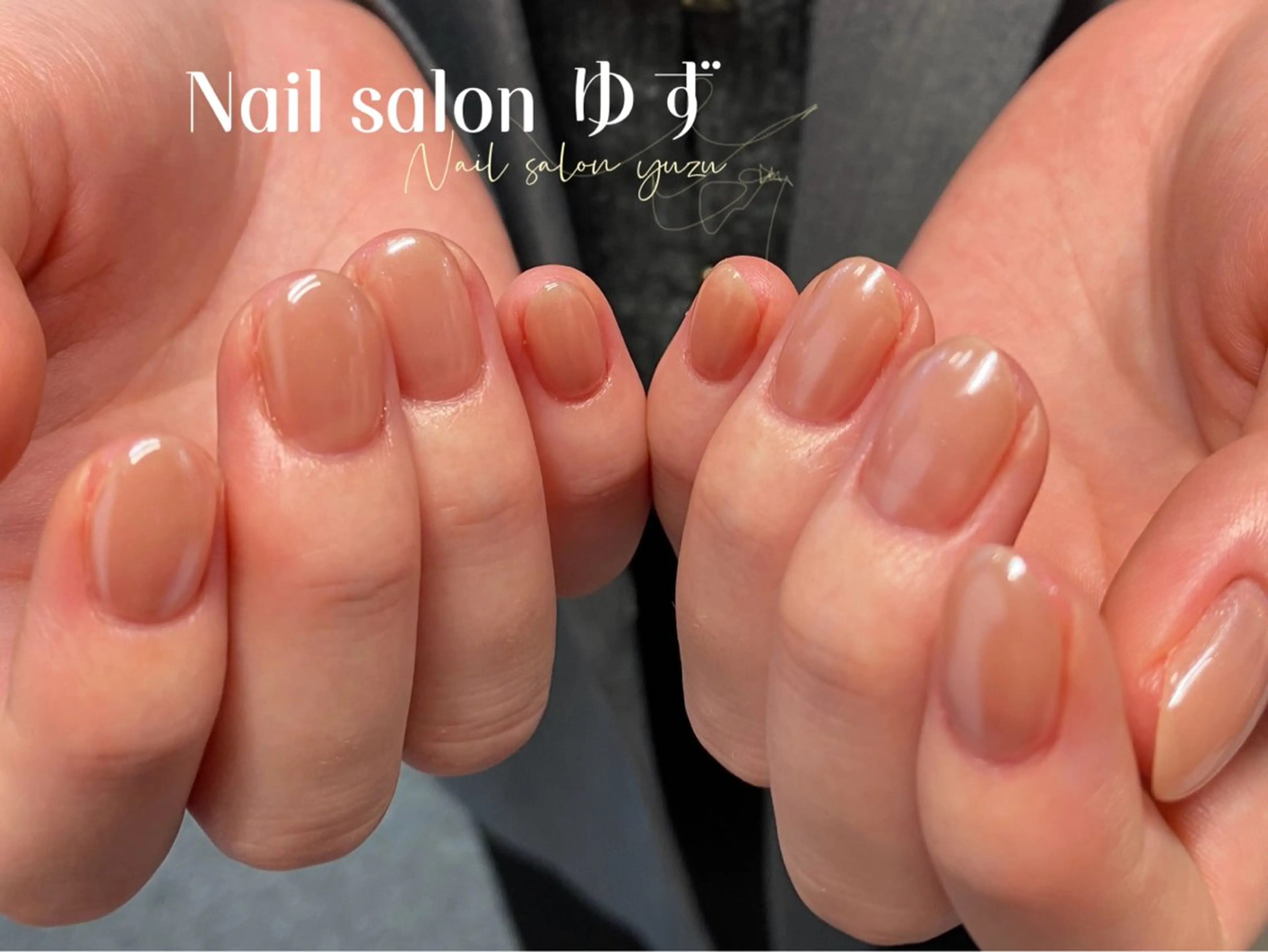 ネイル カジュアル チークネイル フットネイル フレンチネイル ジェルネイル ゆず- Nail Salonのネイルデザイン