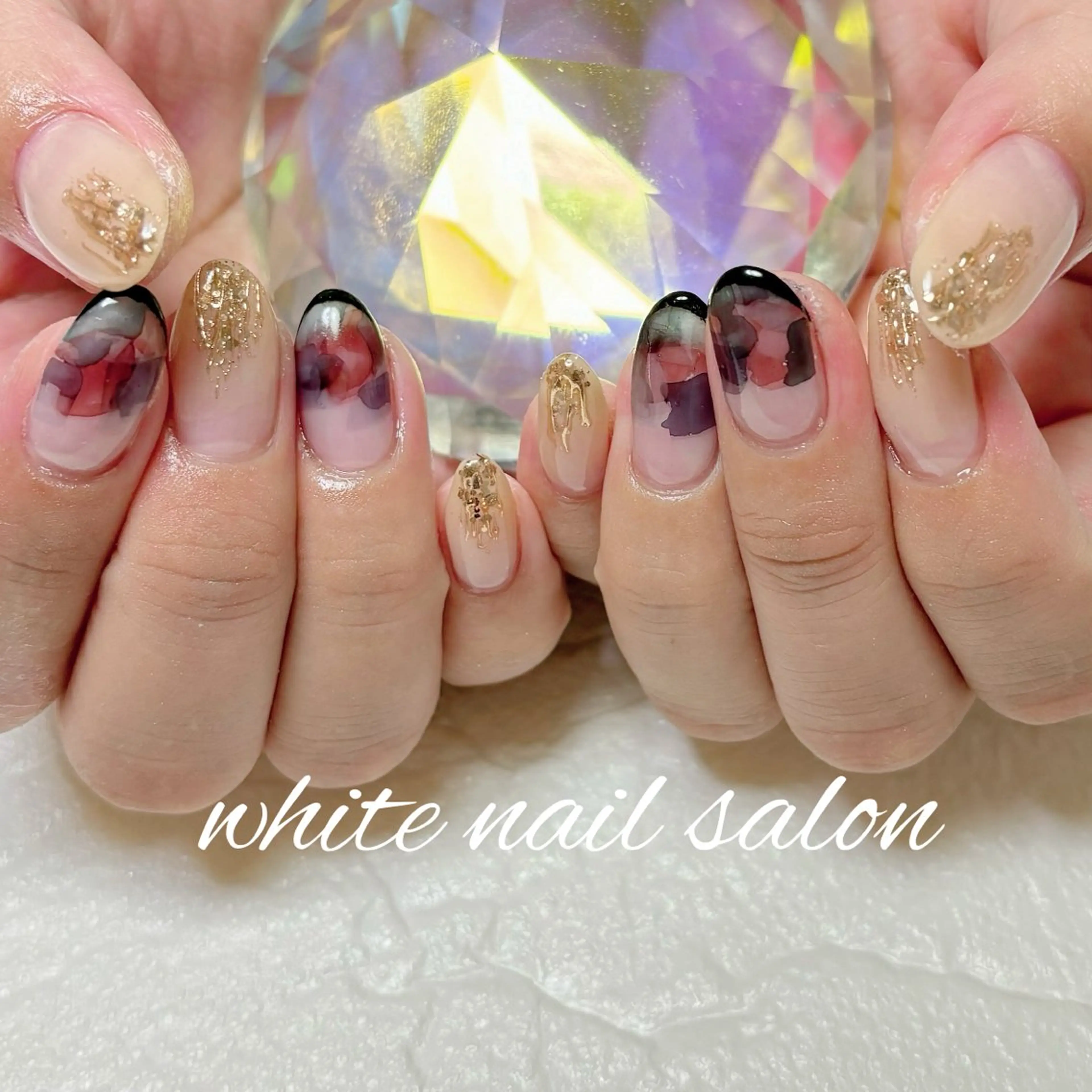 ネイル フットネイル 持ち込み ハンドネイル white nail salonのネイルデザイン