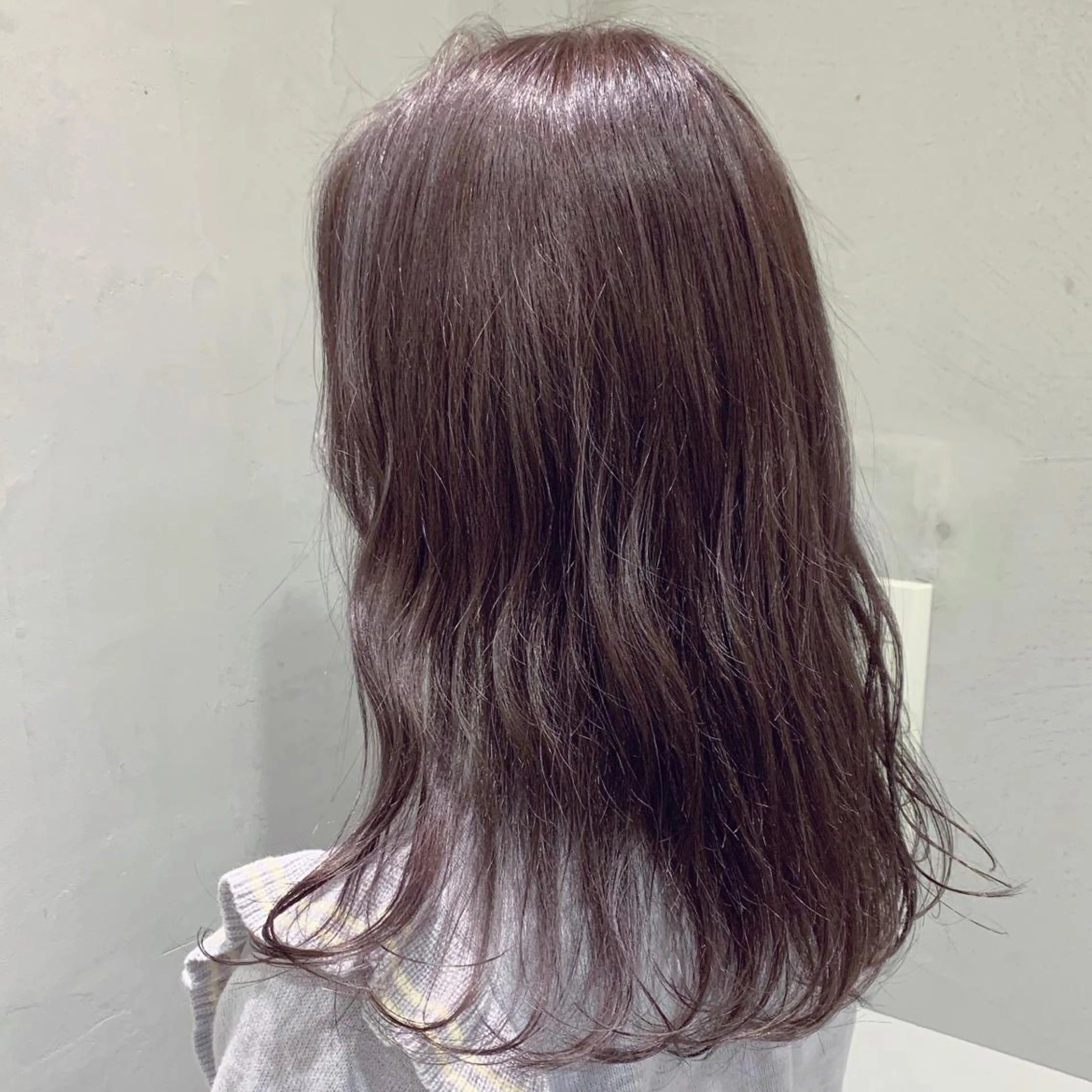 セミロング カラー minami🪷 暖色カラーのヘアスタイル